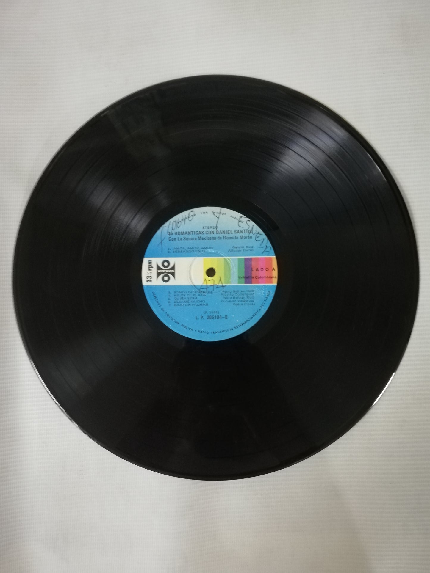 LP DANIEL SANTOS - 15 ROMÁNTICAS CON DANIEL SANTOS