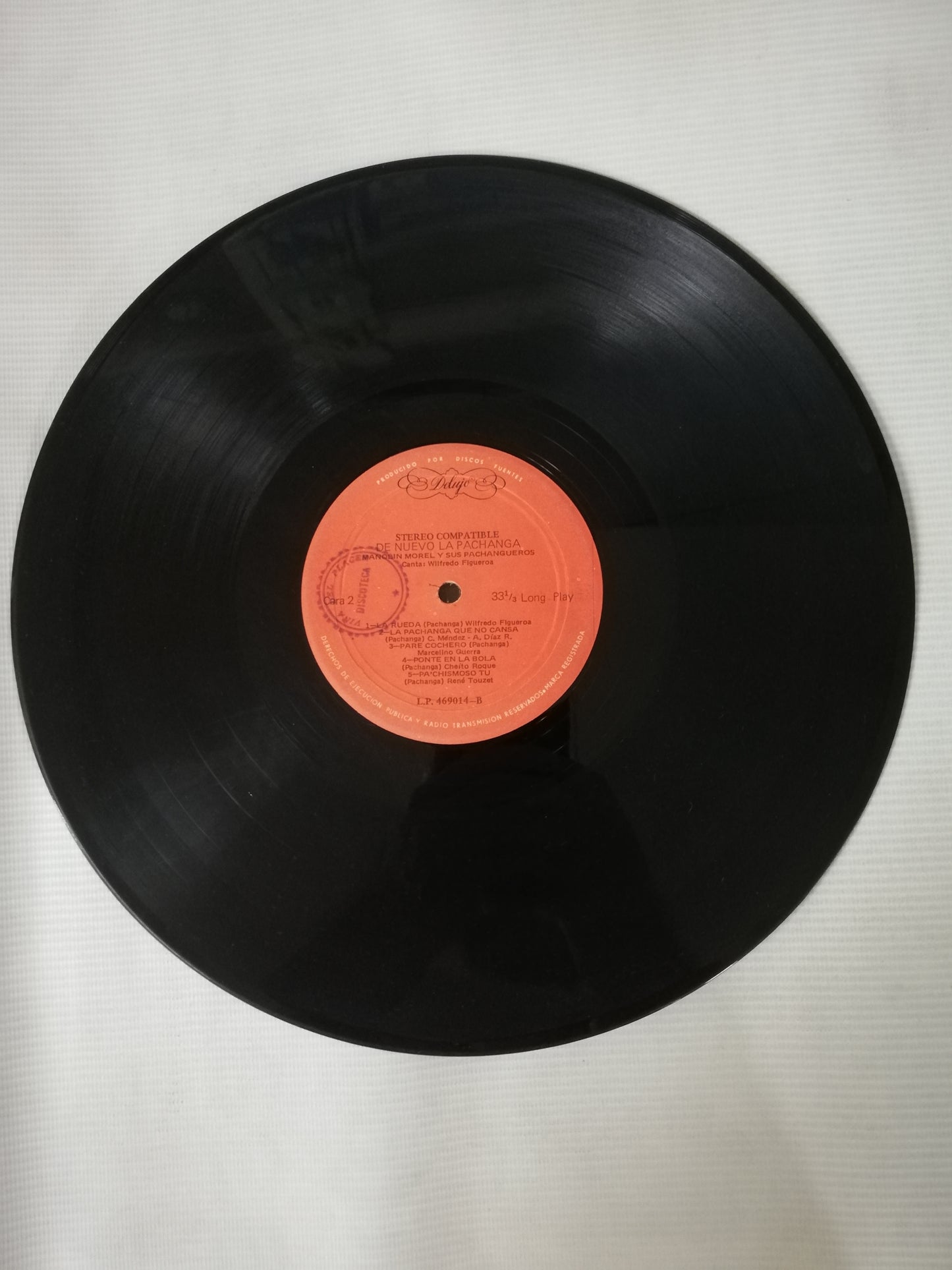 LP MANOLIN MOREL Y SUS PACHANGUEROS - CANTA: WILFREDO FIGUEROA - DE NUEVO LA PACHANGA