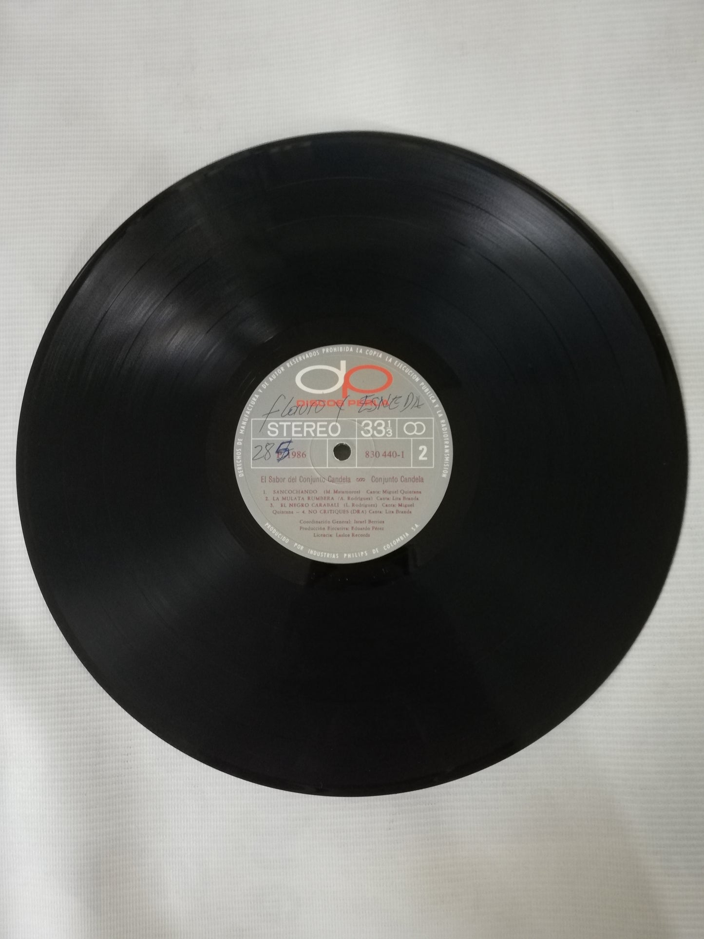 LP CONJUNTO CANDELA 86 - LITA BRANDA - MIGUEL QUINTANA Y LUIS "EL TIRANO" RODRIGUEZ - EL SABOR DEL CONJUNTO CANDELA 86