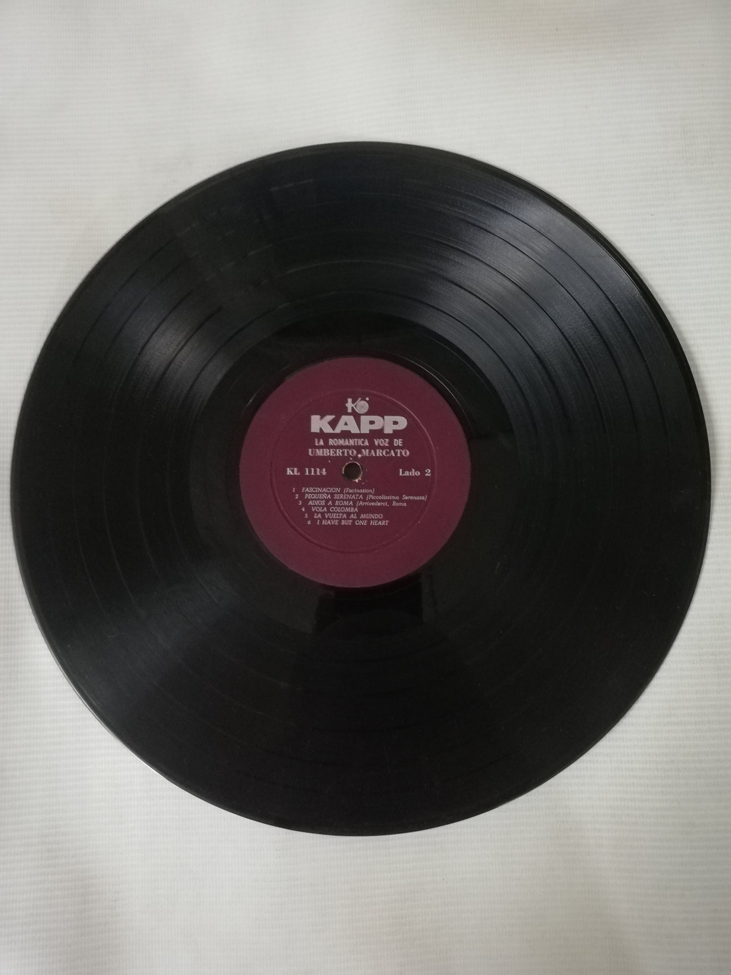 LP UMBERTO MARCATO - THE ROMANTIC VOICE OF UMBERTO MARCATO