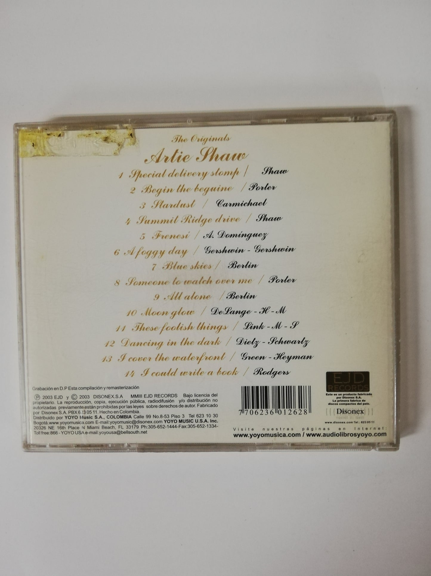 CD ARTIE SHAW - THE KING OF SWING