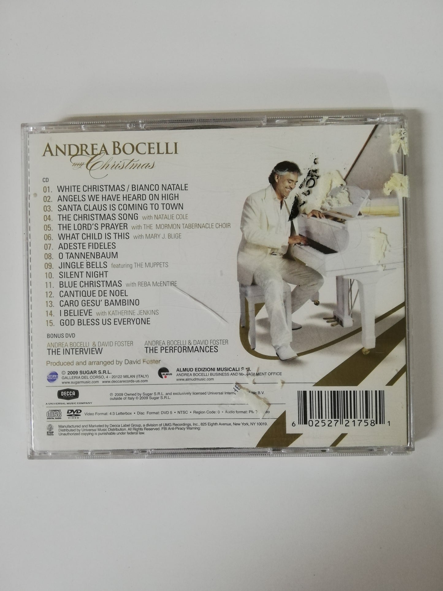CD ANDREA BOCELLI - MY CHRISTMAS - CD + DVD
