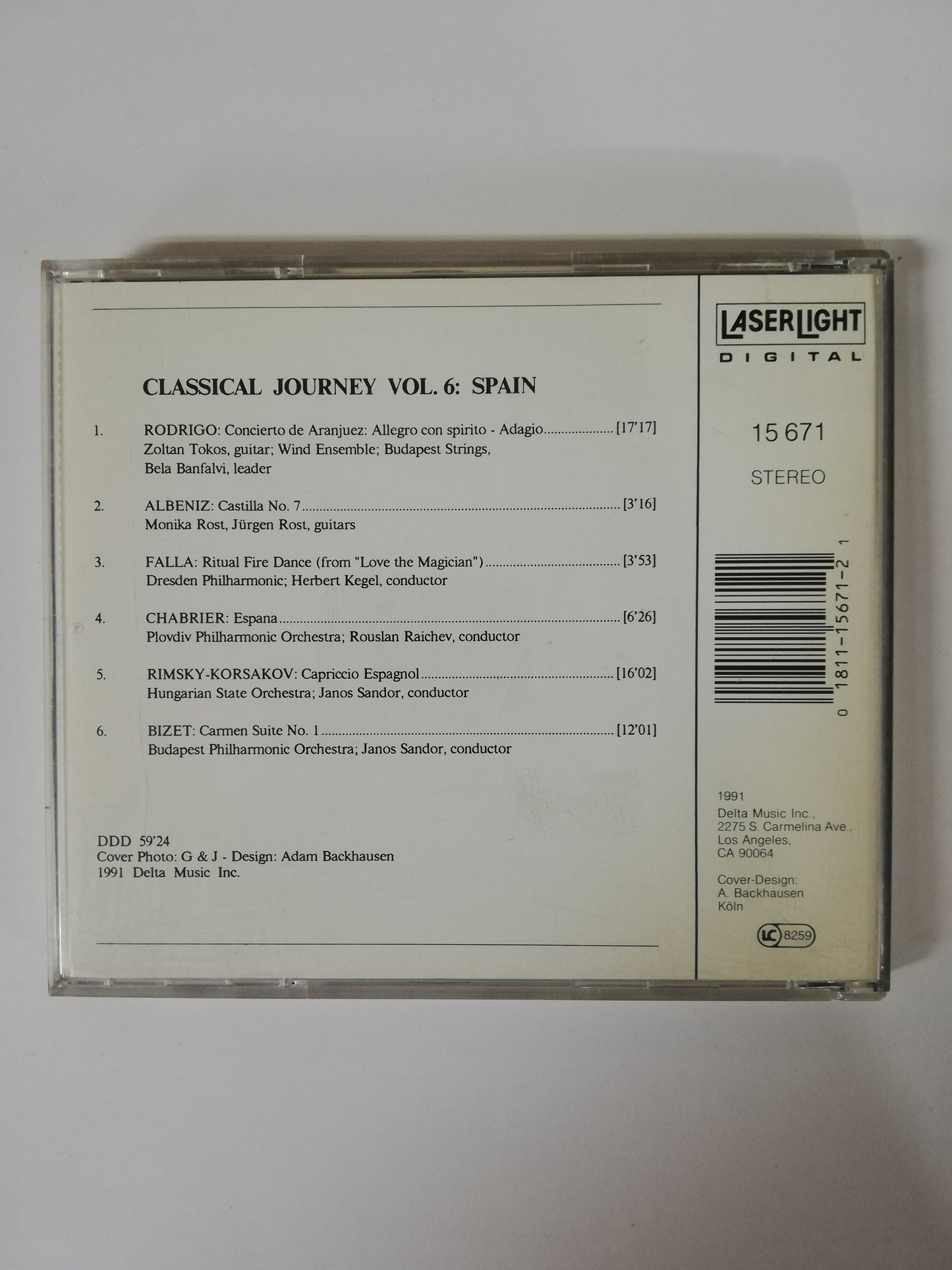 CD THE BEAUTIFUL WORLD OF CLASSICAL MUSIC - VOL 6: SPAIN