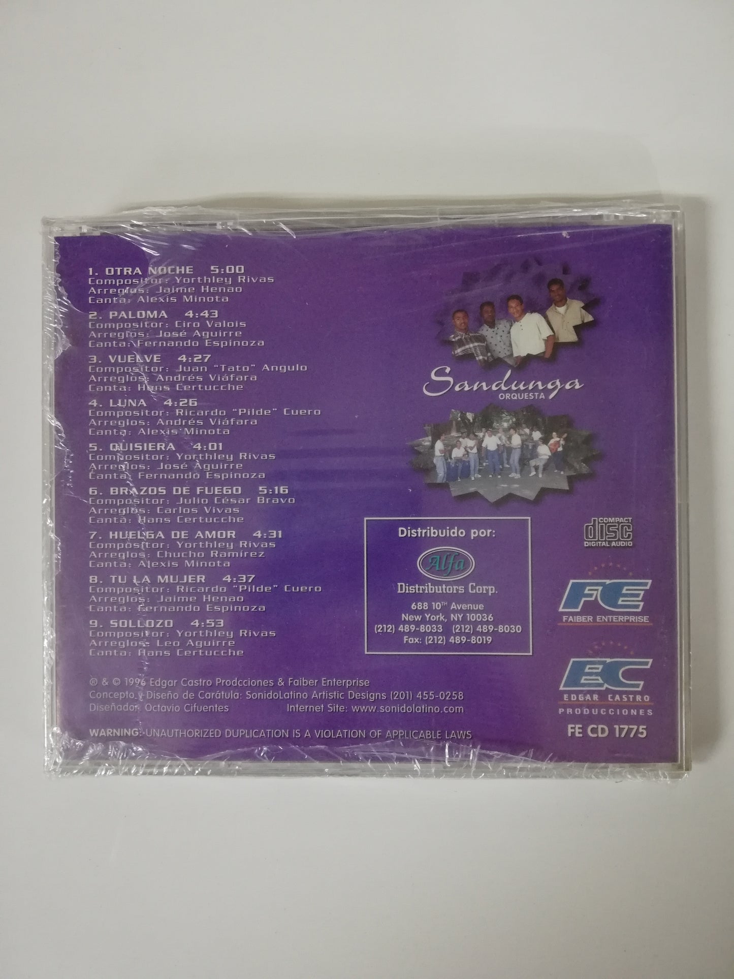 CD SANDUNGA ORQUESTA - OTRA NOCHE
