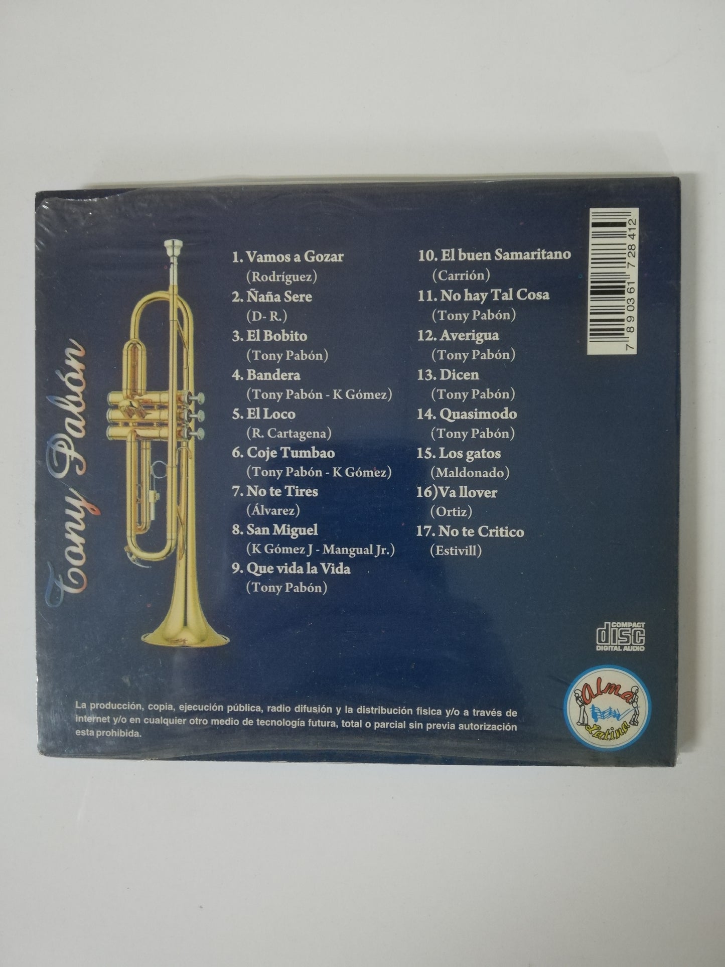 CD TONY PABON - GRANDES EXITOS