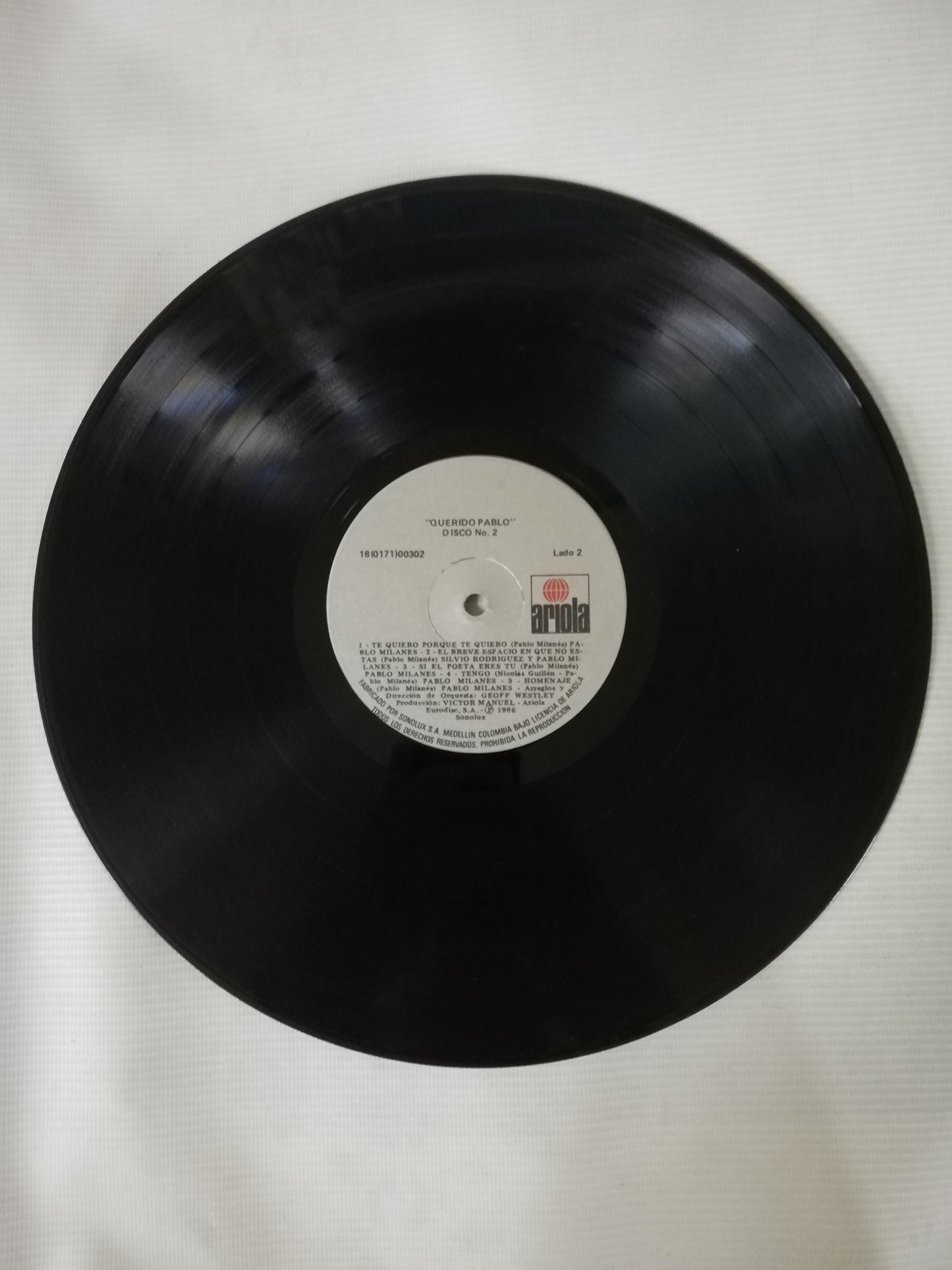 LP PABLO MILANES - QUERIDO PABLO - VINYL X 2