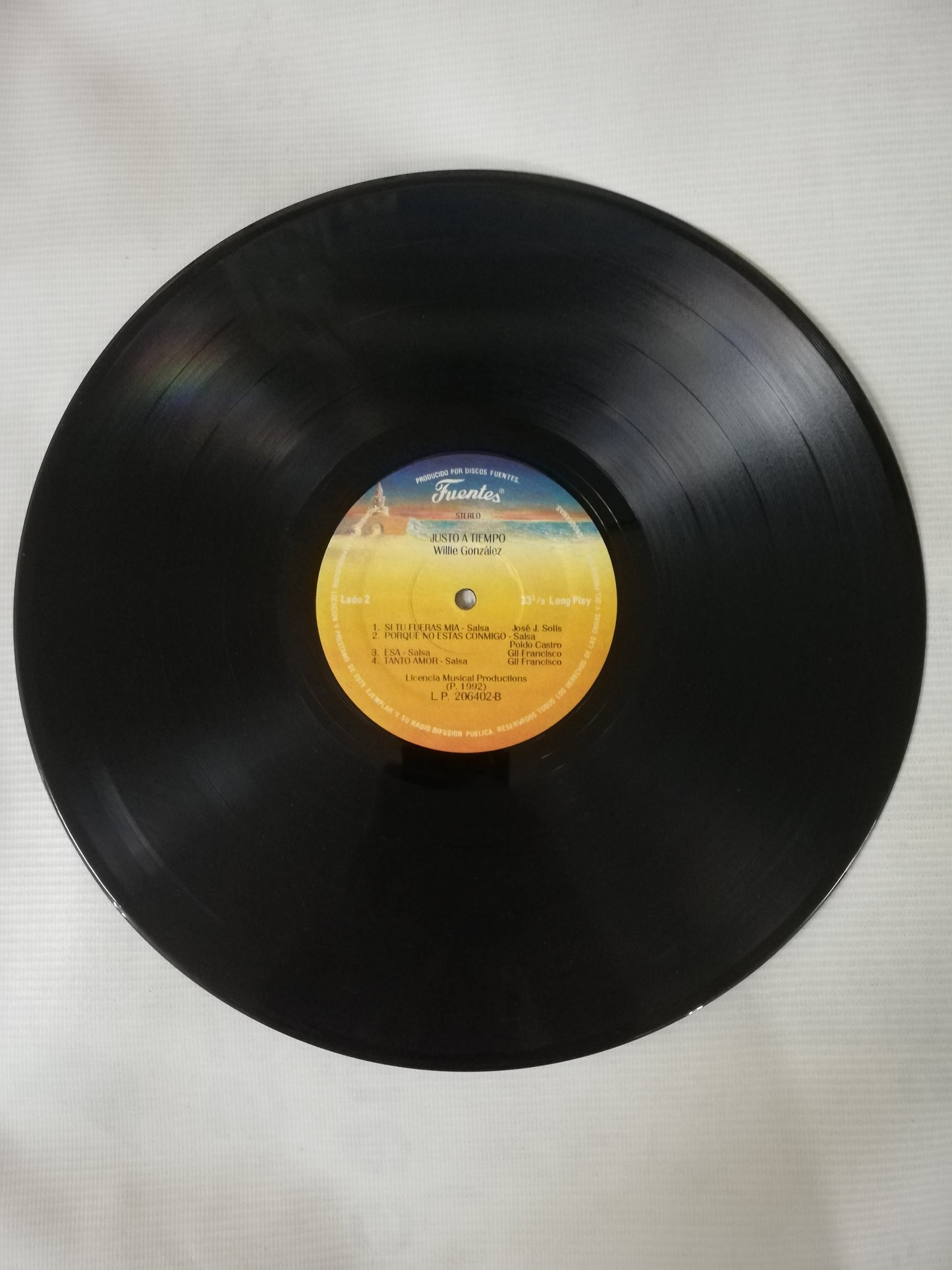 LP WILLIE GONZALEZ - JUSTO A TIEMPO