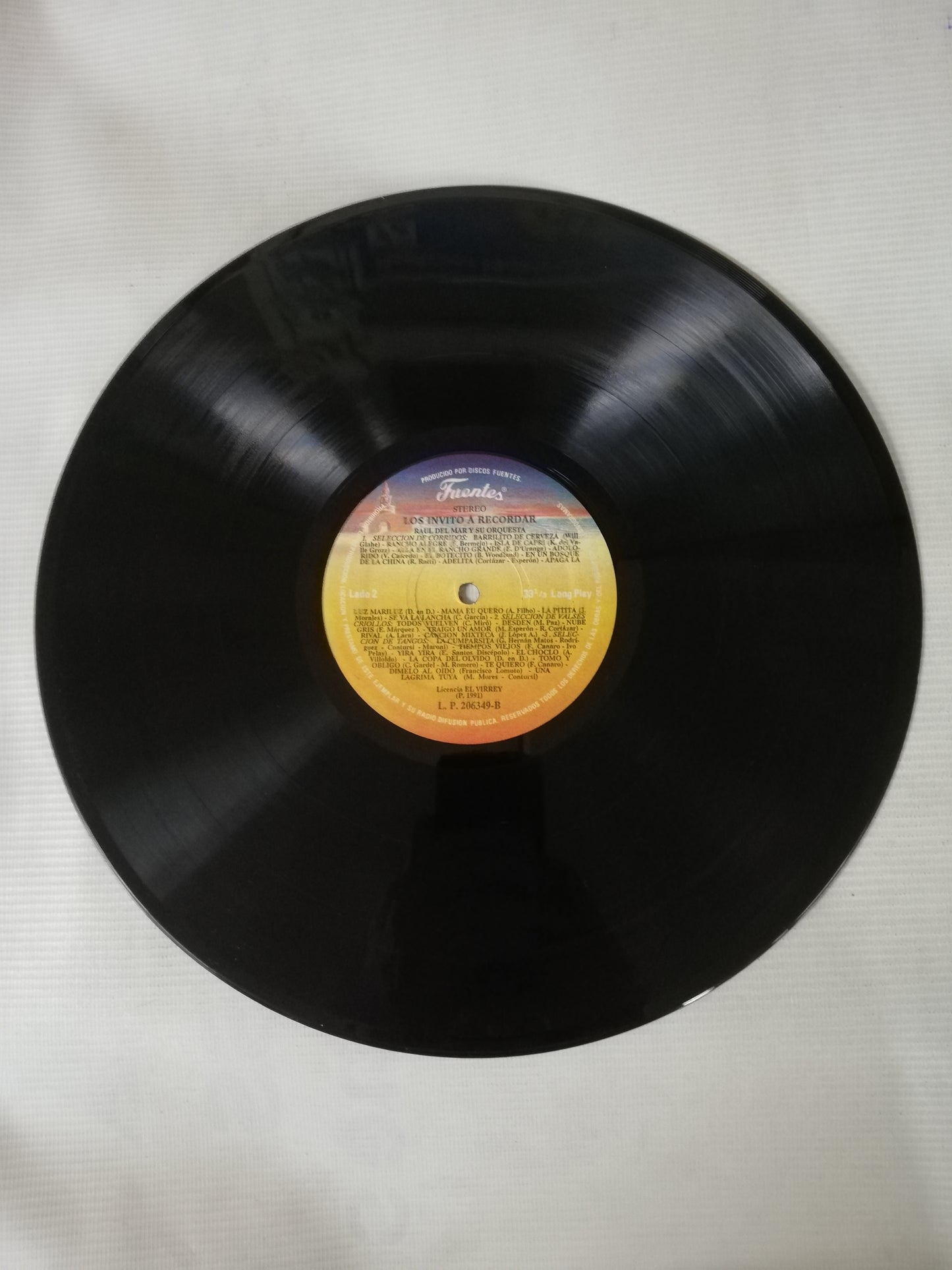 LP RAUL DEL MAR Y SU ORQUESTA - LOS INVITO A RECORDAR