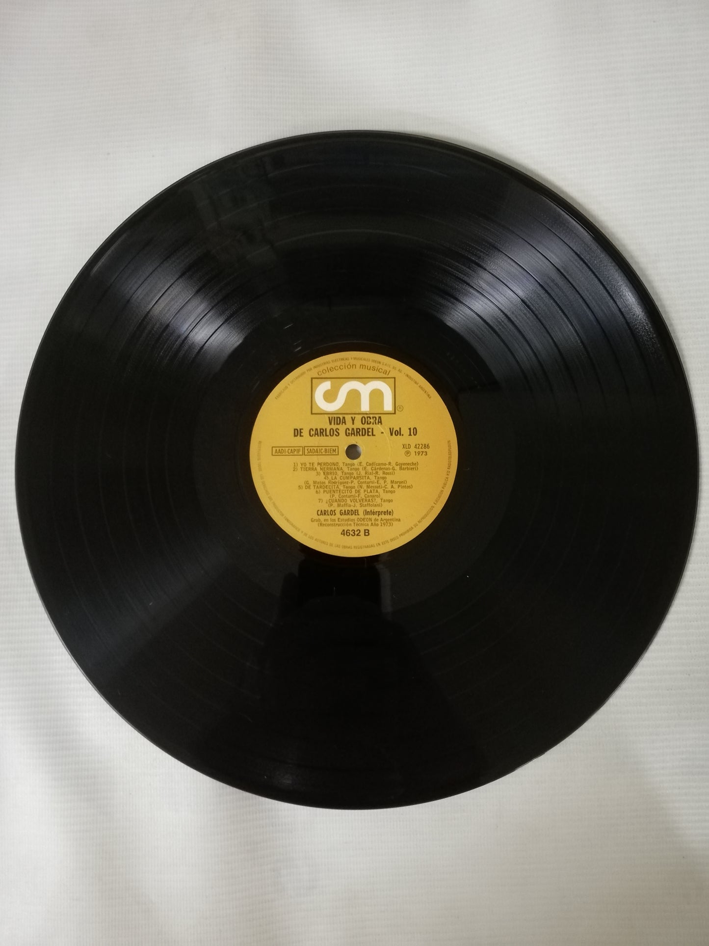 LP CARLOS GARDEL - VIDA Y OBRA DE CARLOS GARDEL VOL. 10