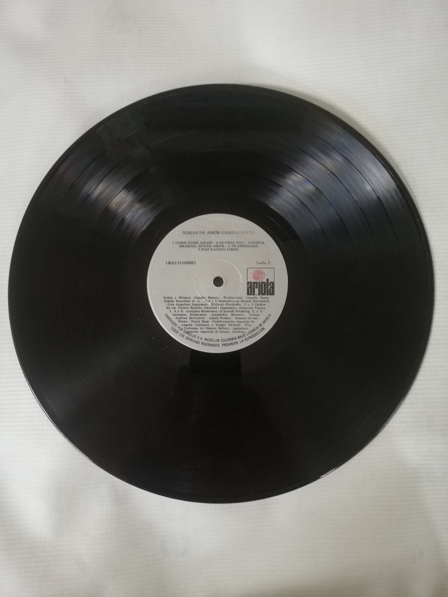 LP CAMILO SESTO - HORAS DE AMOR