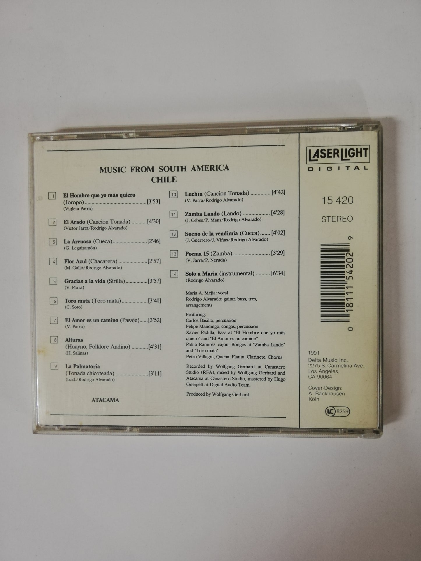 CD ATACAMA - MUSIC FROM SOUTH AMERICA CHILE