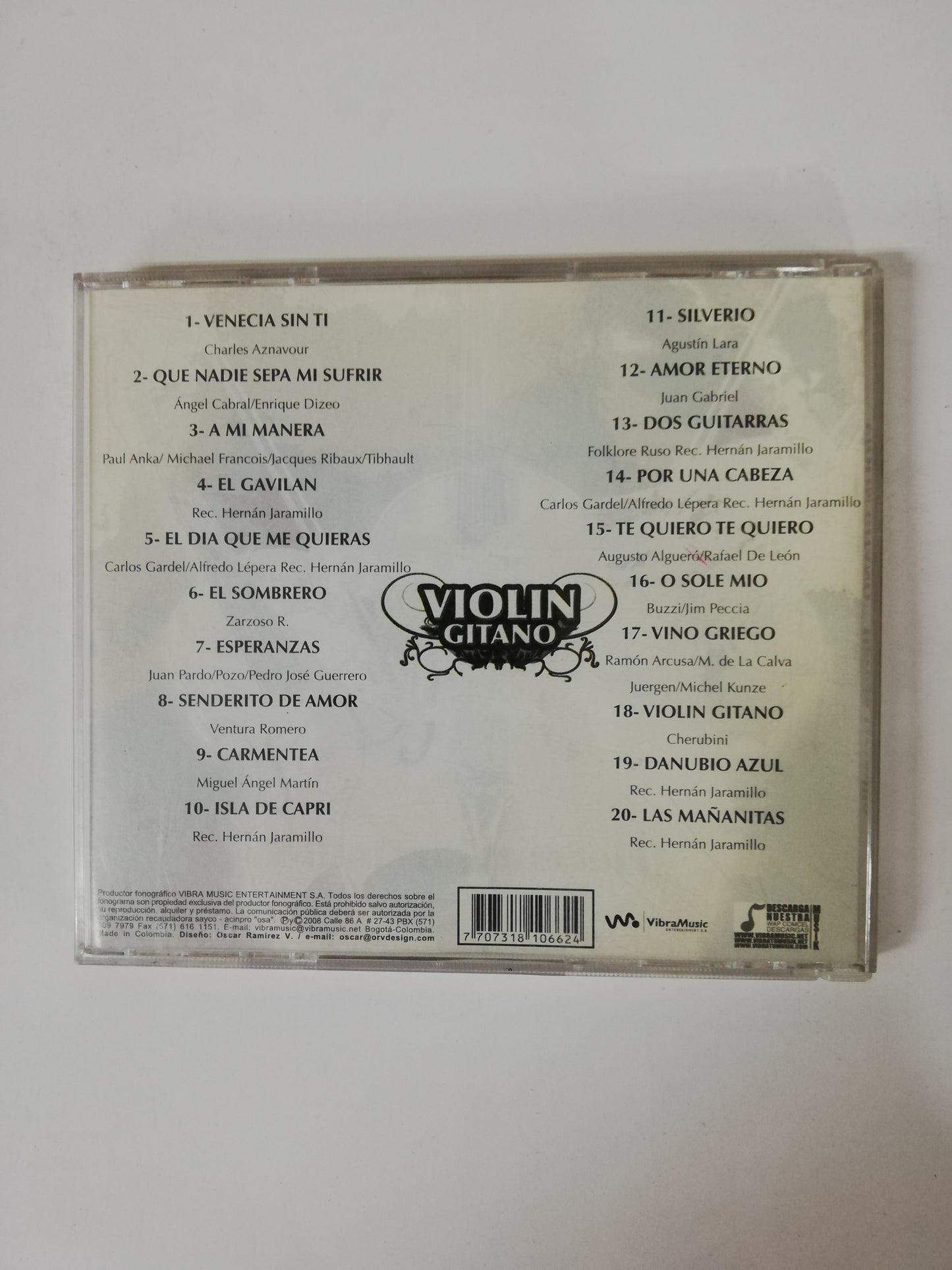 CD HERNAN JARAMILLO - VIOLIN GITANO