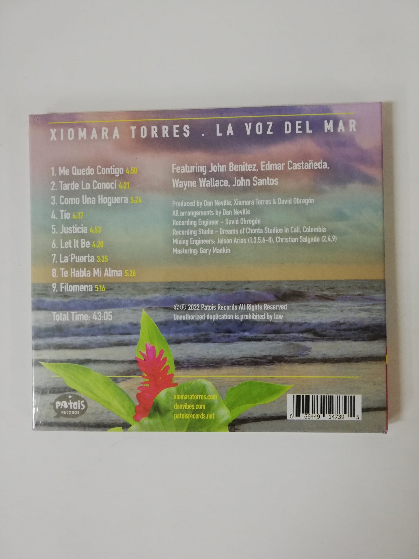 CD XIOMARA TORRES - LA VOZ DEL MAR