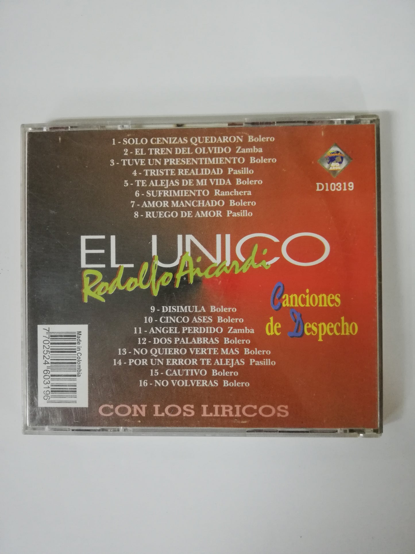 CD RODOLFO AICARDI - CANCIONES DE DESPECHO