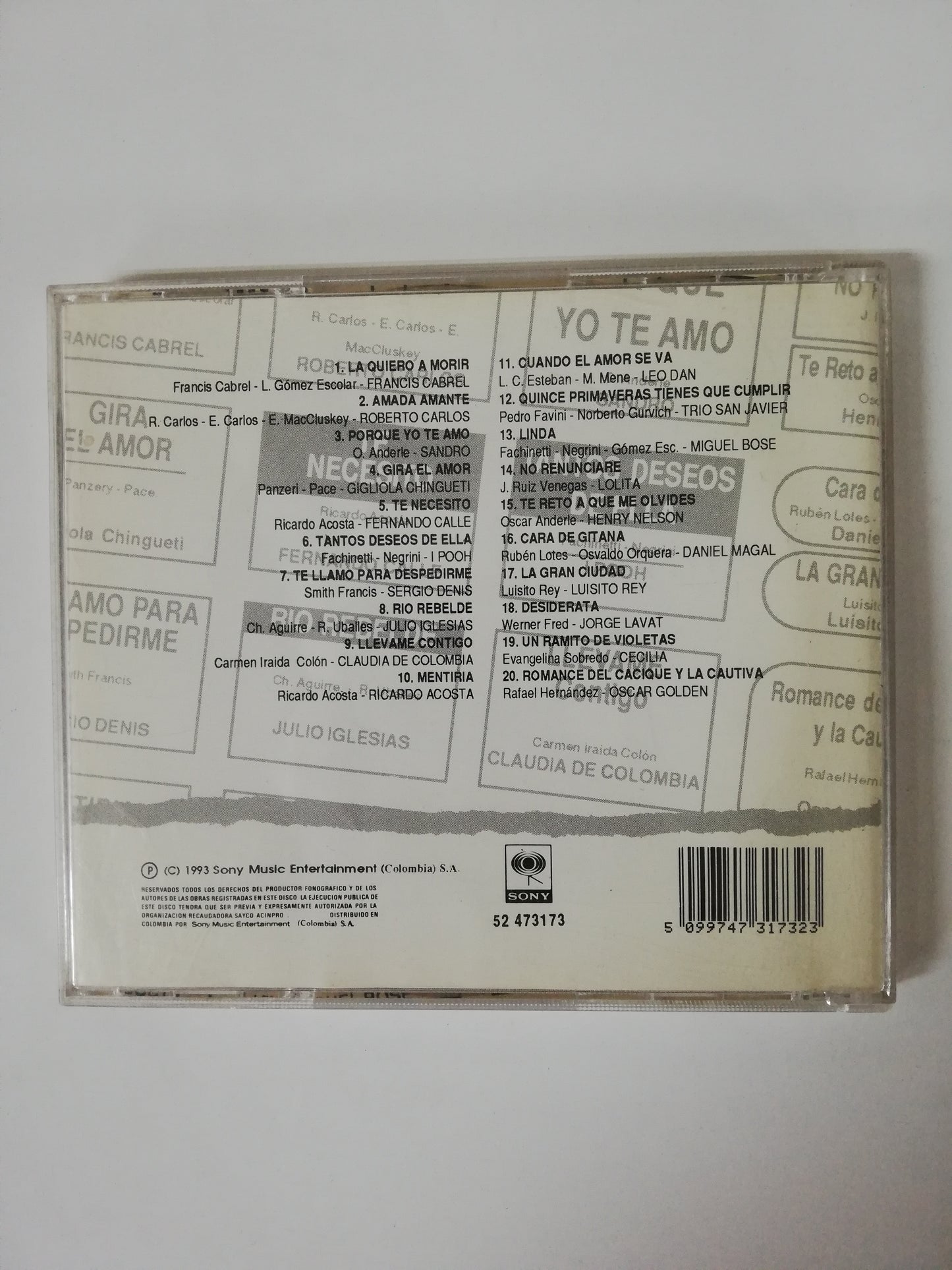 CD BALADAS CLASIFICADAS - VARIOS INTÉRPRETES