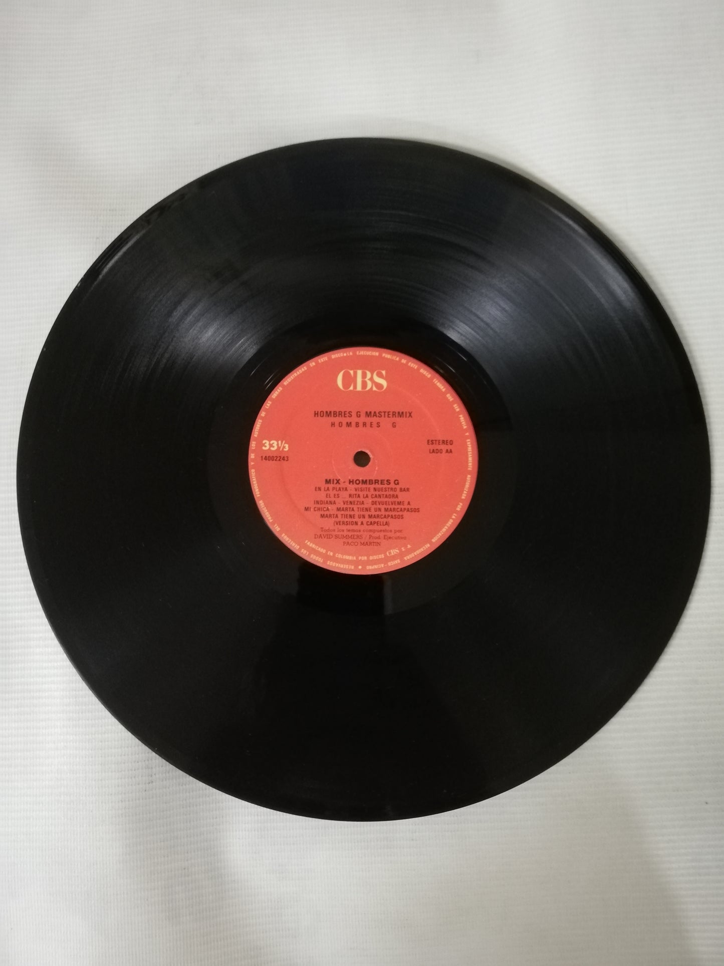LP HOMBRES G - MASTERMIX HOMBRES G - TODOS SUS EXITOS EN VERSIÓN DISCO-MIX