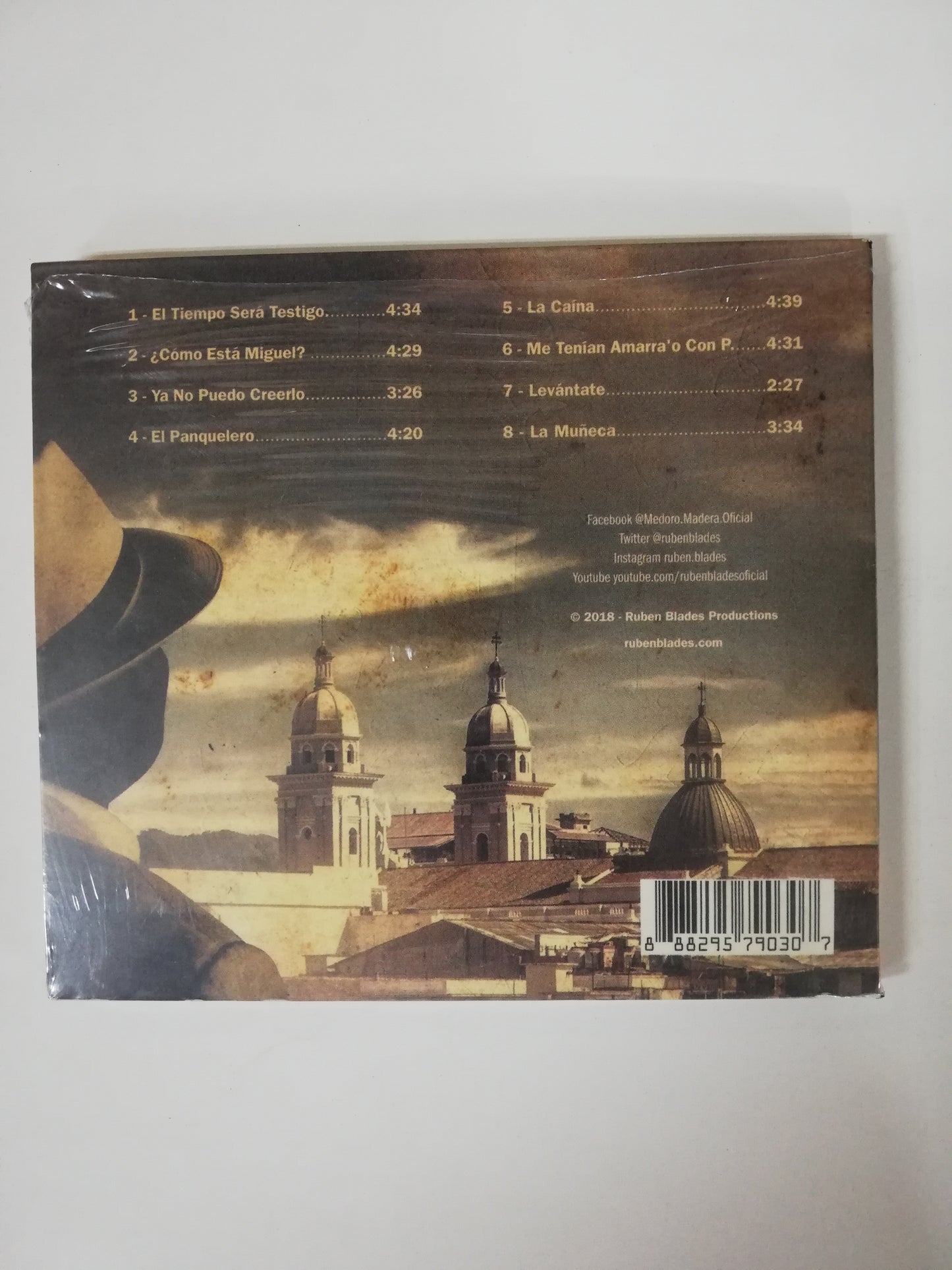 CD RUBEN BLADES CON ROBERTO DELGADO Y ORQUESTA - MEDORO MADERA