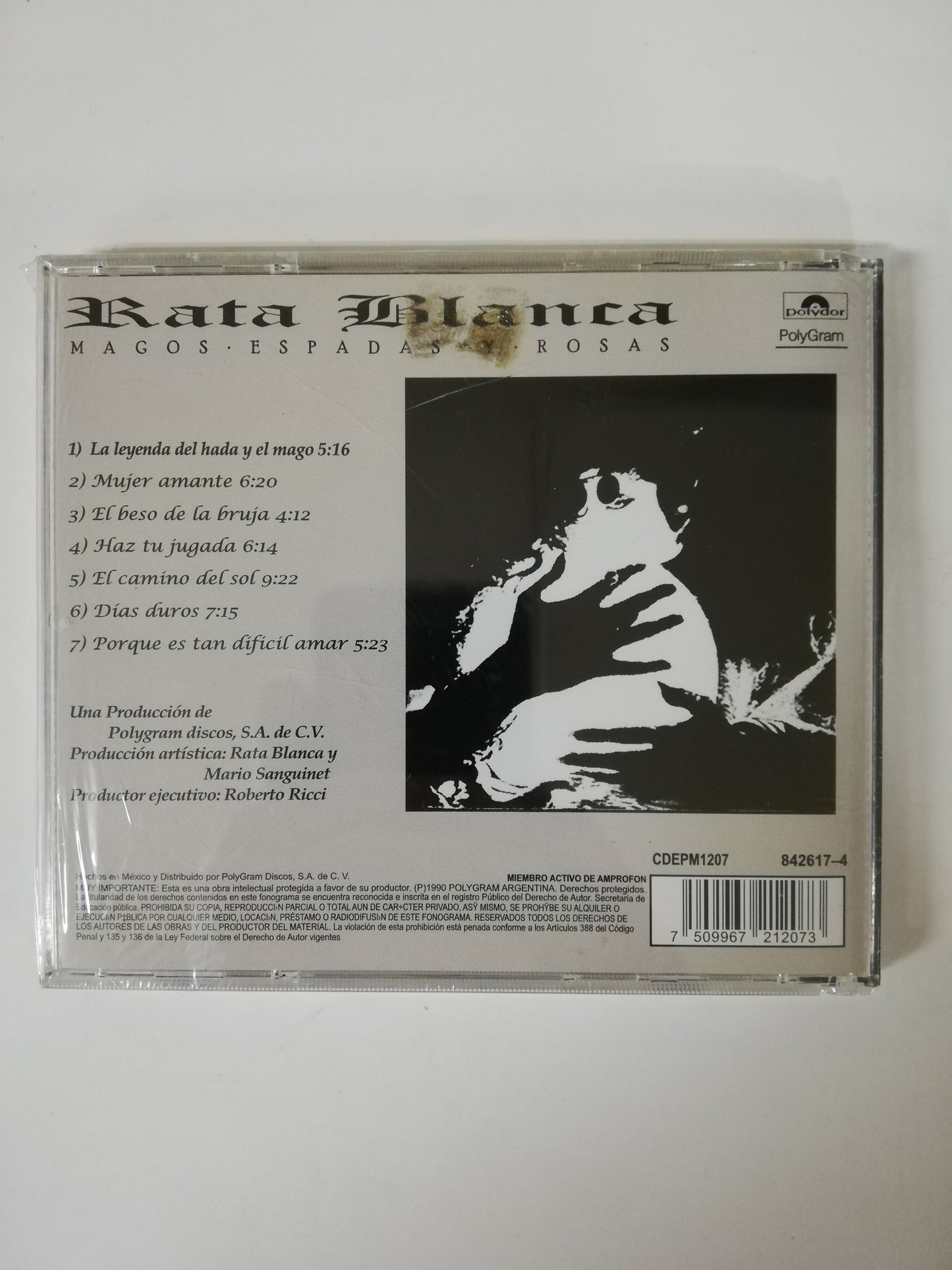 CD RATA BLANCA - MAGOS ESPADAS Y ROSAS