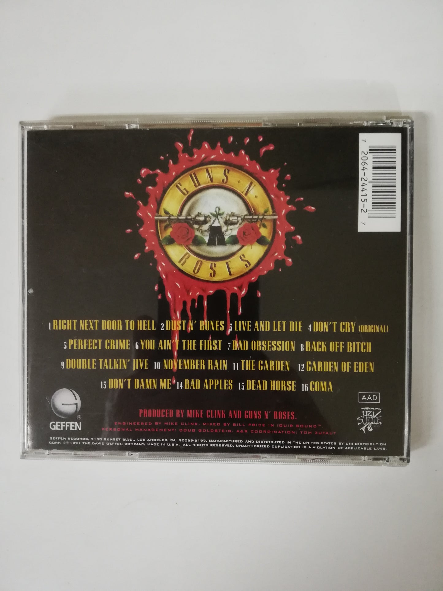 CD GUNS AND ROSES - USE YOUR ILLUSION I