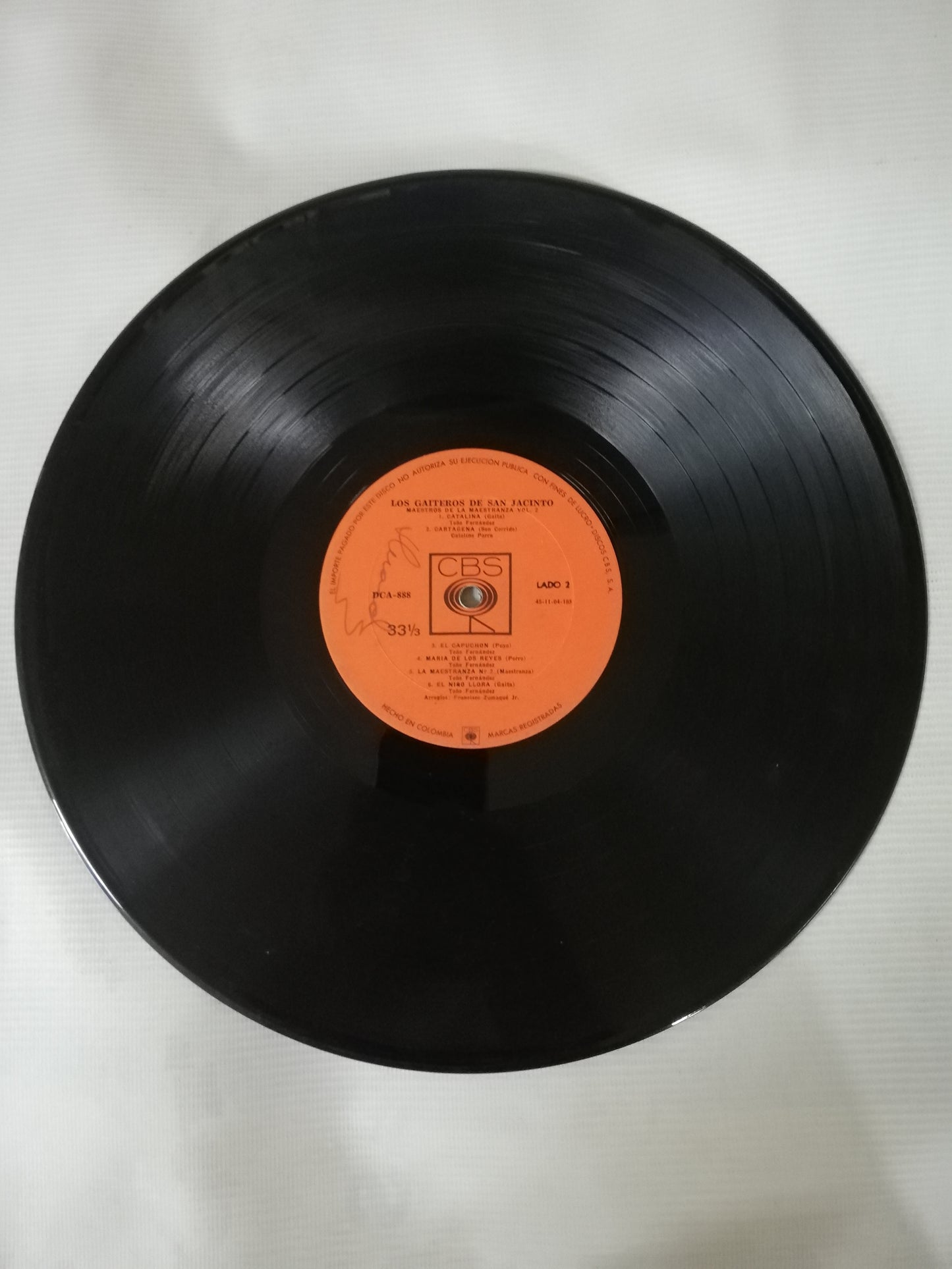 LP LOS GAITEROS DE SAN JACINTO - MAESTROS DE LA MAESTRANZA VOL. 2