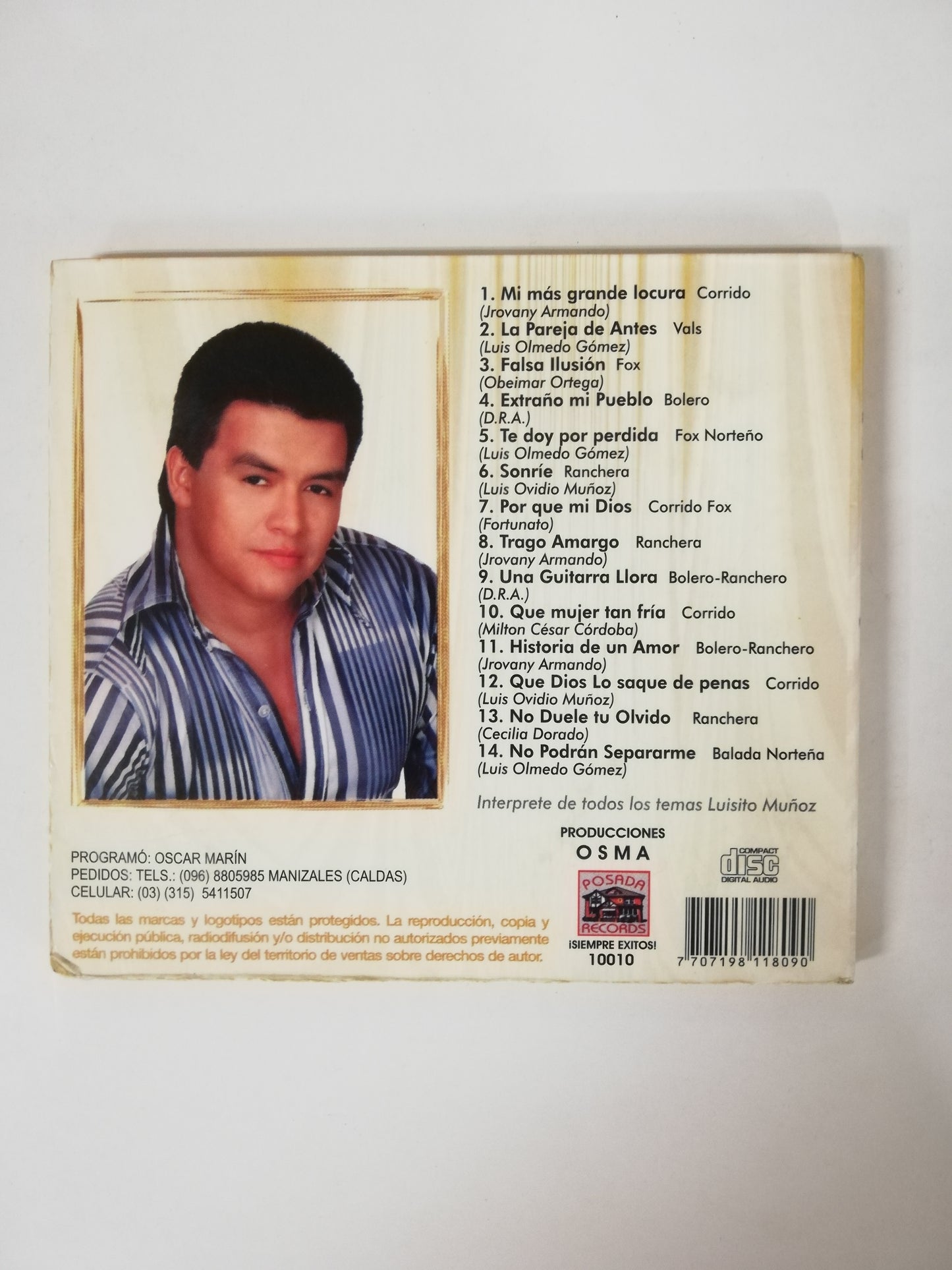 CD LUISITO MUÑOZ - MI MAS GRANDE LOCURA