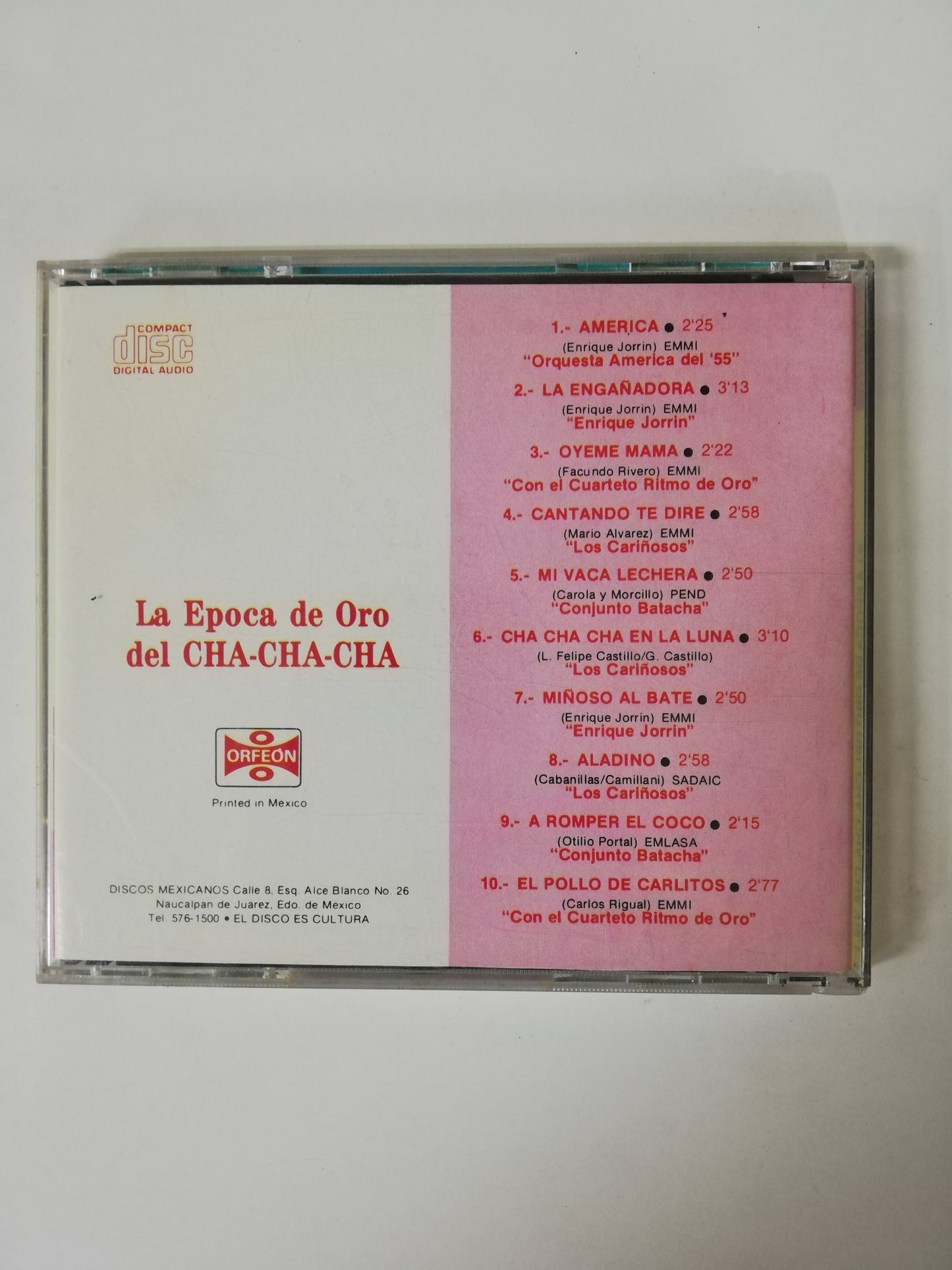 CD LA EPOCA DE ORO DEL CHA CHA CHA - LA EPOCA DE ORO DEL CHA CHA CHA VOL. 1