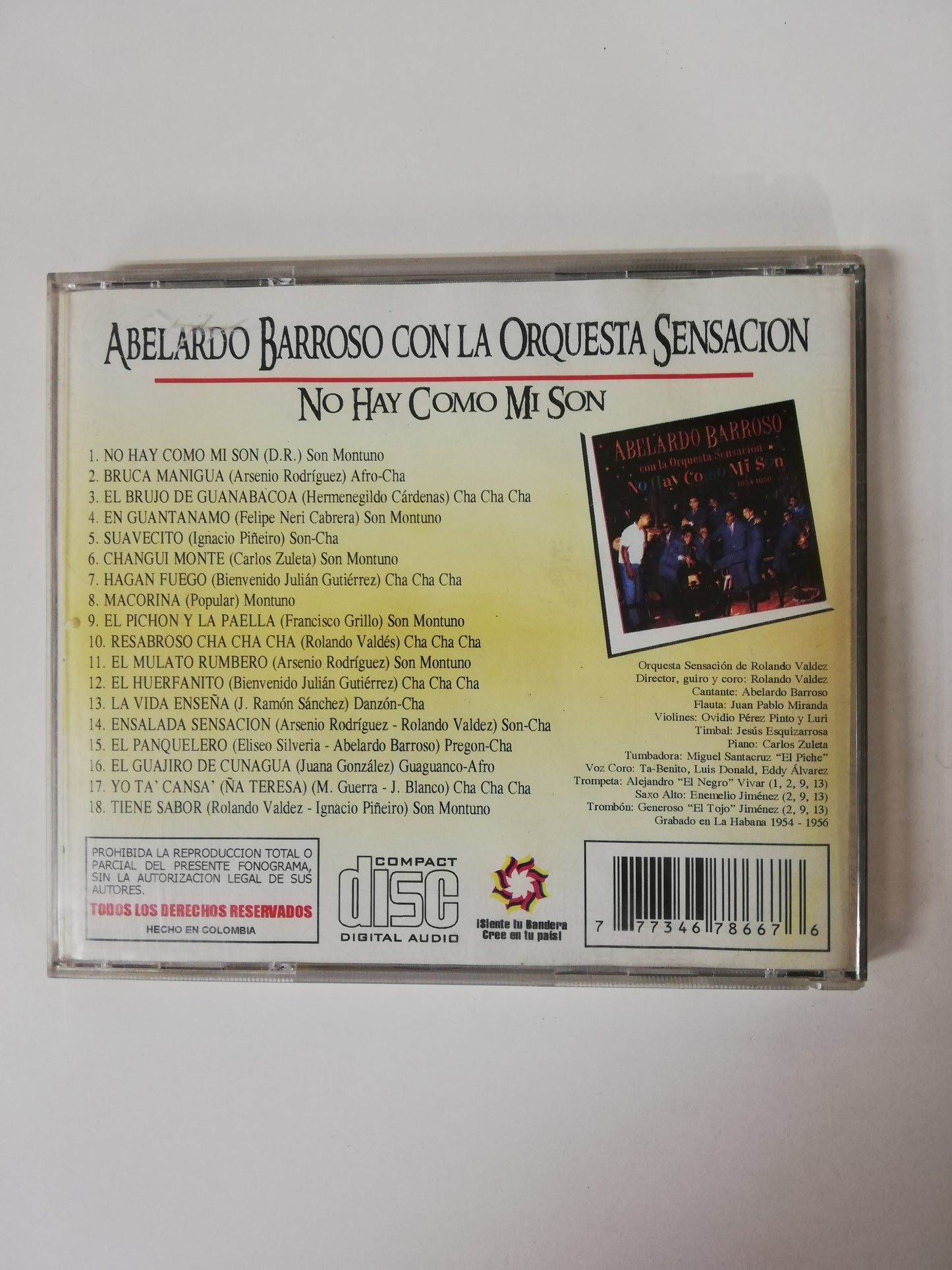 CD ABELARDO BARROSO CON LA ORQUESTA SENSACIÓN - NO HAY COMO MI SON 1954 - 1956