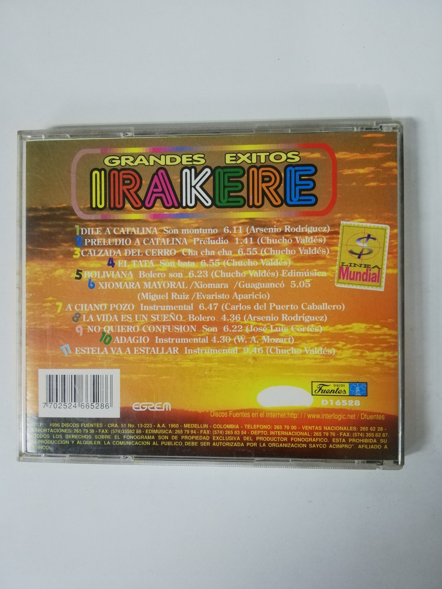CD IRAKERE - GRANDES EXITOS