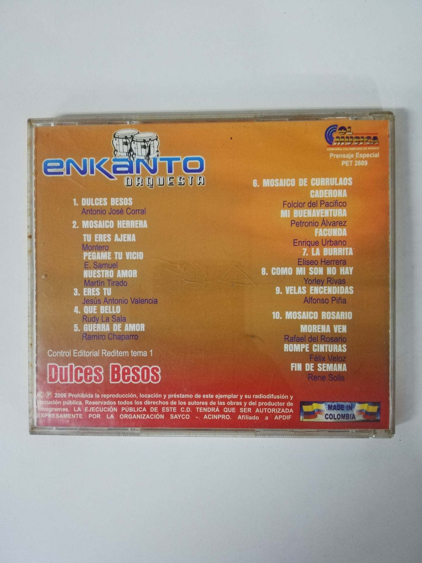 CD ENKANTO ORQUESTA - DULCES BESOS