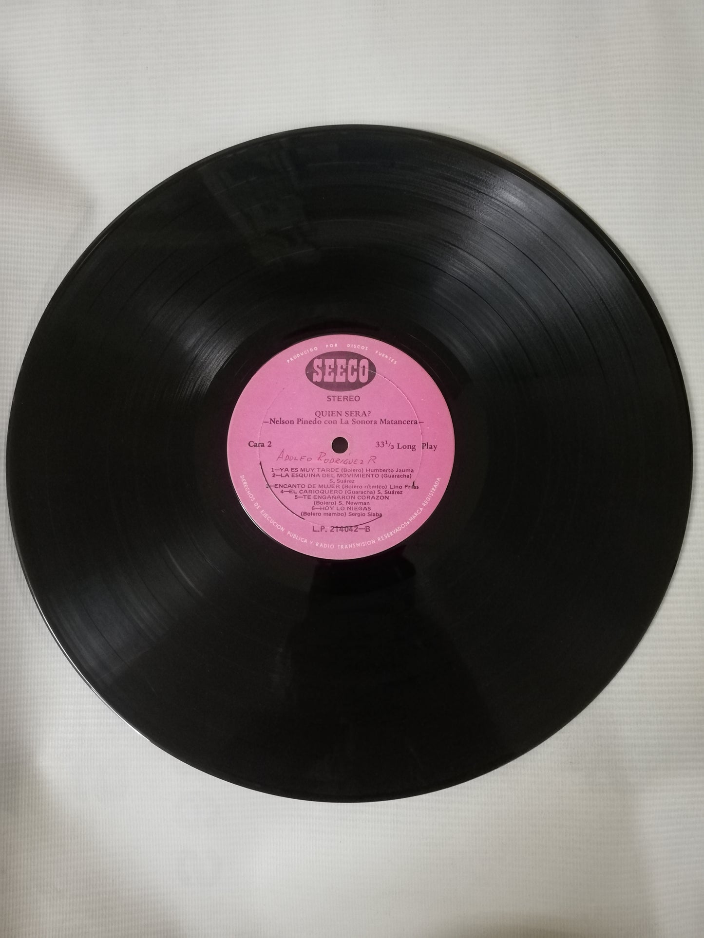 LP NELSON PINEDO CON LA SONORA MATANCERA - QUIEN SERA?