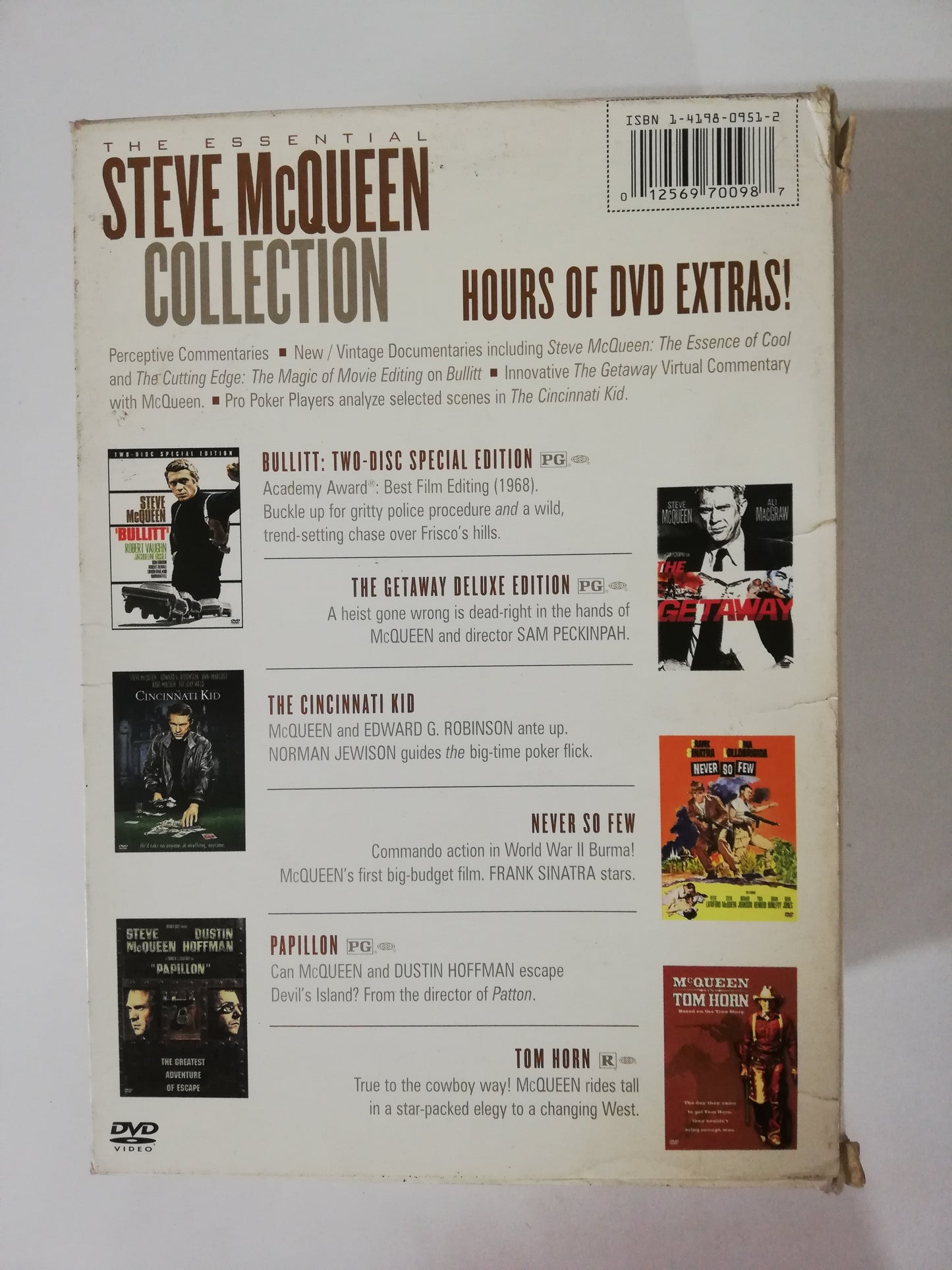 DVD COLLECTION STEVE McQUEEN - THE ESSENTIAL COLLECTION - DVD X 6