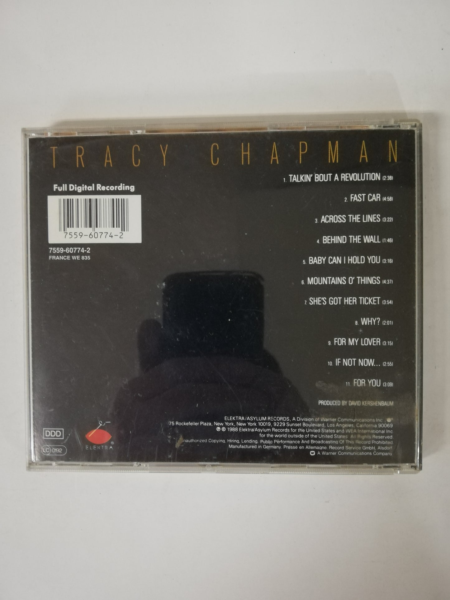 CD TRACY CHAPMAN - TRACY CHAPMAN