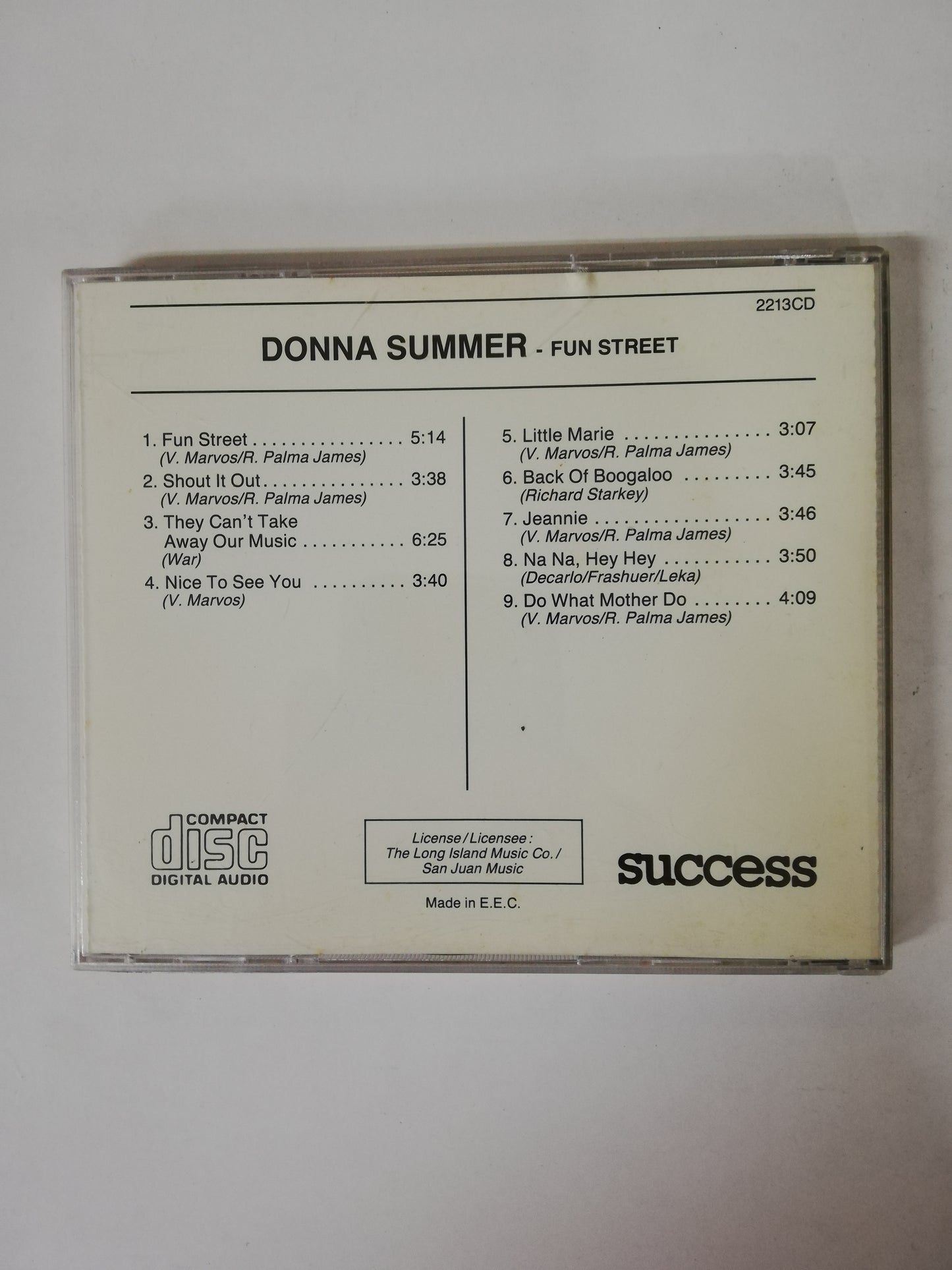 CD DONNA SUMMER - FUN STREET