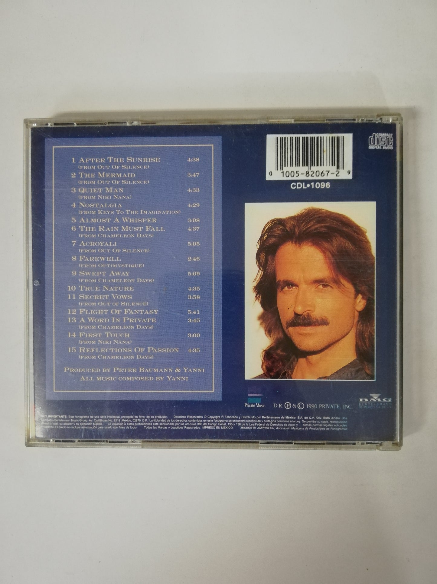 CD YANNI - REFLECTIONS OF PASSION