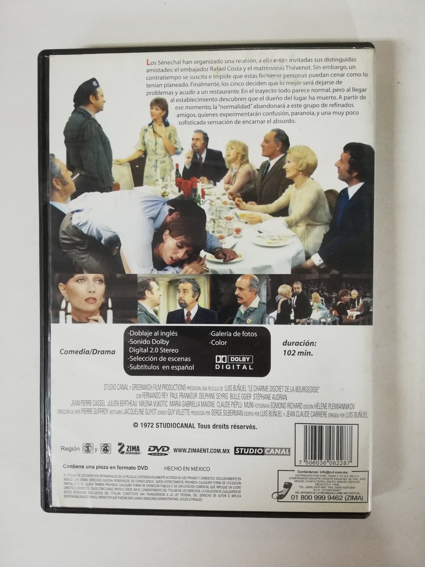 DVD EL DISCRETO ENCANTO DE LA BURGUESIA - LUIS BUÑUEL