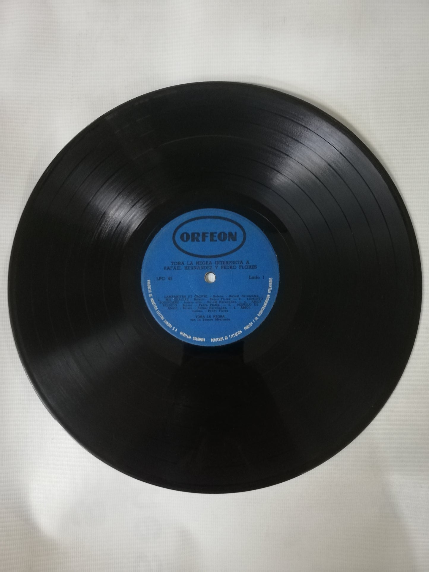 LP TOÑA LA NEGRA - TOÑA LA NEGRA INTERPRETA A RAFAEL HERNANDEZ Y PEDRO FLORES