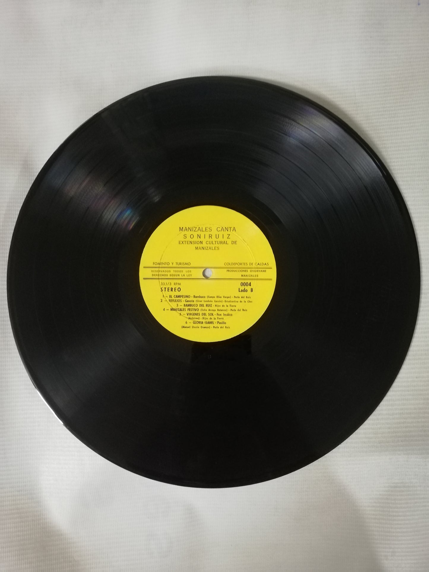 LP MANIZALES CANTA - LA MÚSICA DE CALDAS