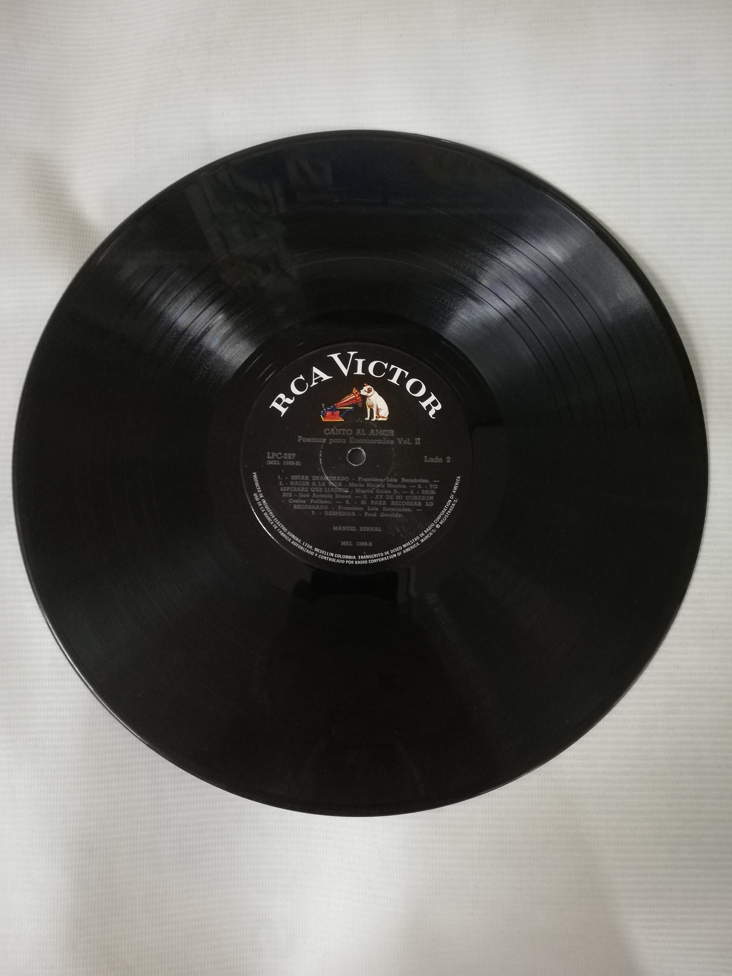 LP MANUEL BERNAL - CANTO AL AMOR: POEMAS PARA ENAMORADOS VOL. II