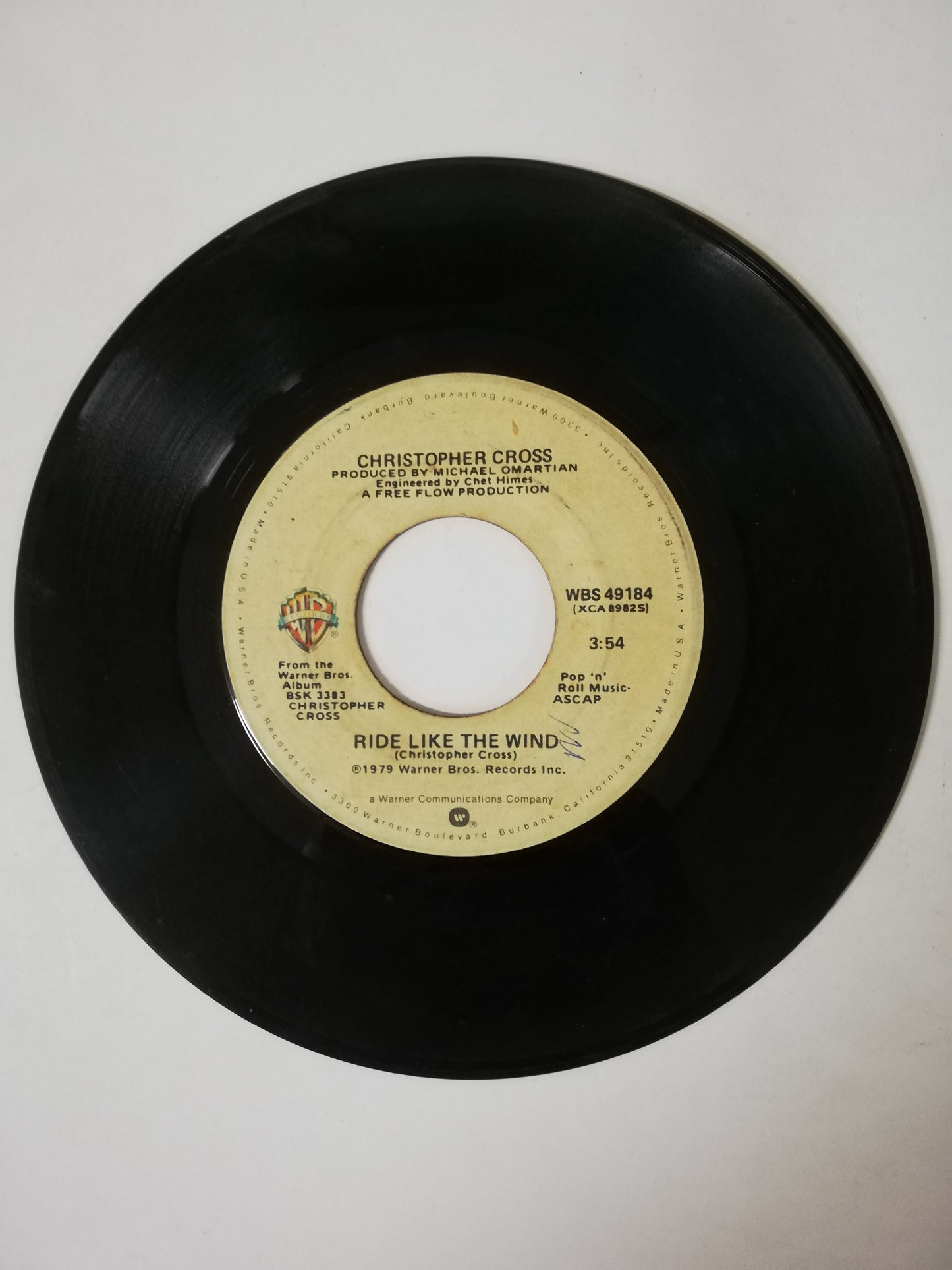 VINILO CHRISTOPHER CROSS - MINSTREL GIGOLO / RIDE LIKE THE WIND