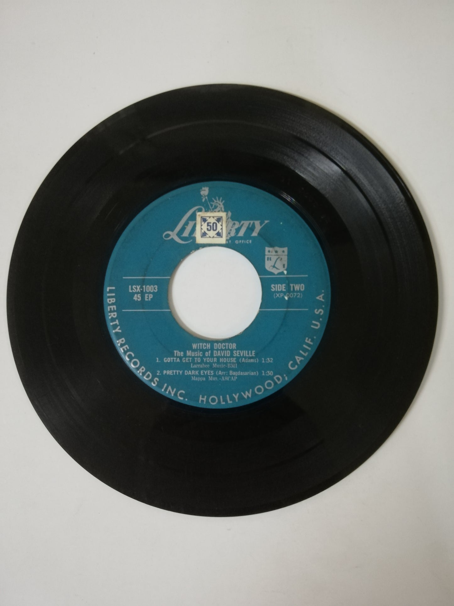 VINILO DAVID SEVILLE AND HIS FRIENDS - WITCH DOCTOR - CAMEL ROCK / GOTTA GET TO YOUR HOUSE - PRETTY DARK EYES