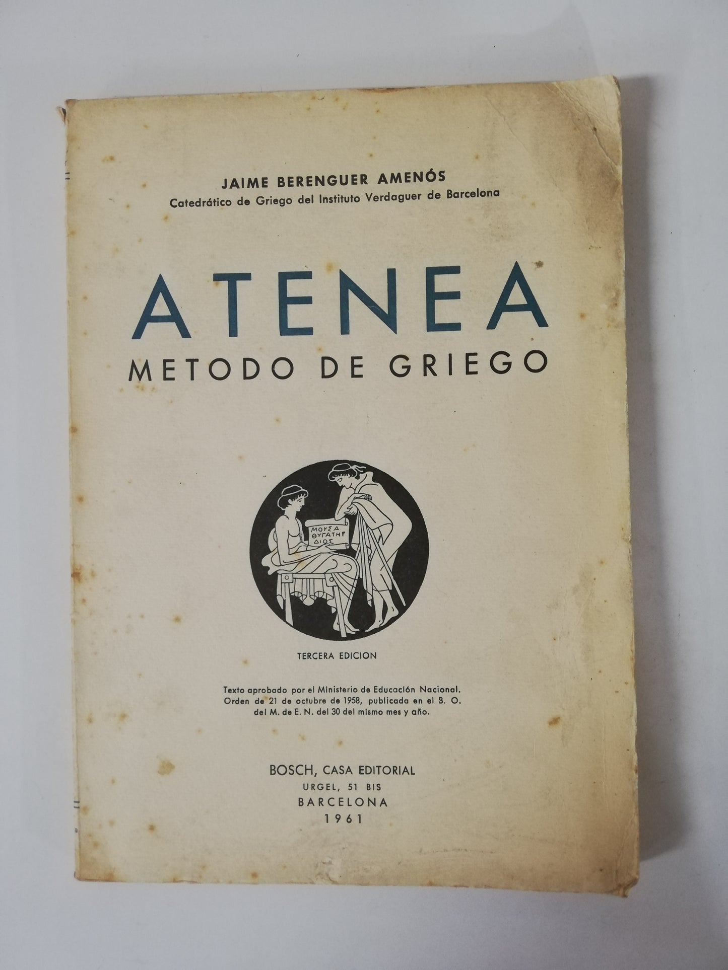 ATENEA: METODO DE GRIEGO - JAIME BERENGUER AMENÓS