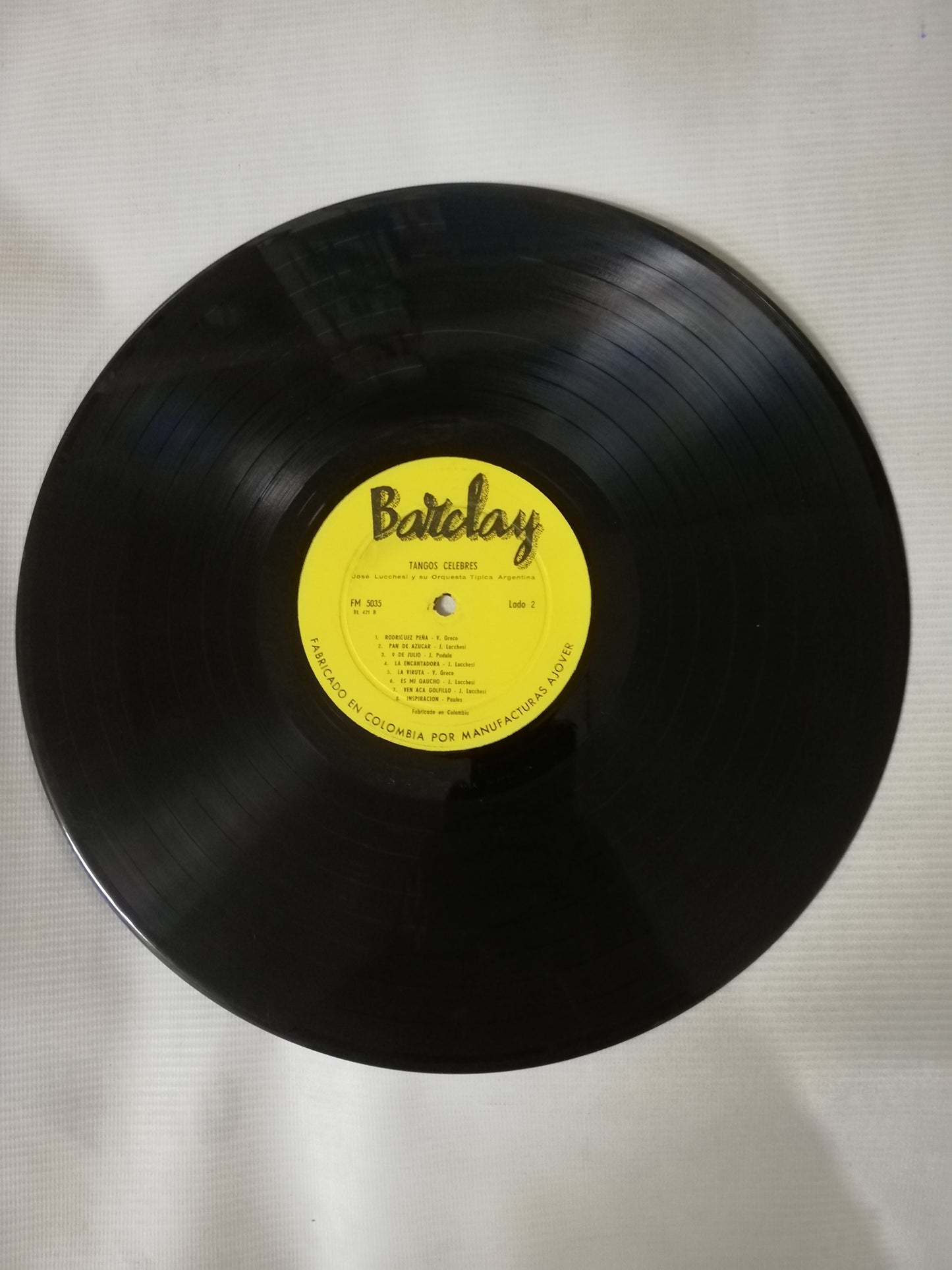 LP JOSÉ LUCCHESI Y SU ORQUESTA TIPICA ARGENTINA - TANGOS CELEBRES