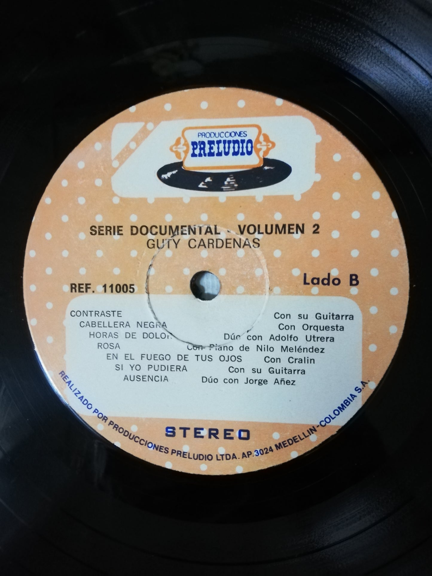 LP GUTY CARDENAS - ARCHIVO HISTÓRICO DISCOGRÁFICO PRELUDIO