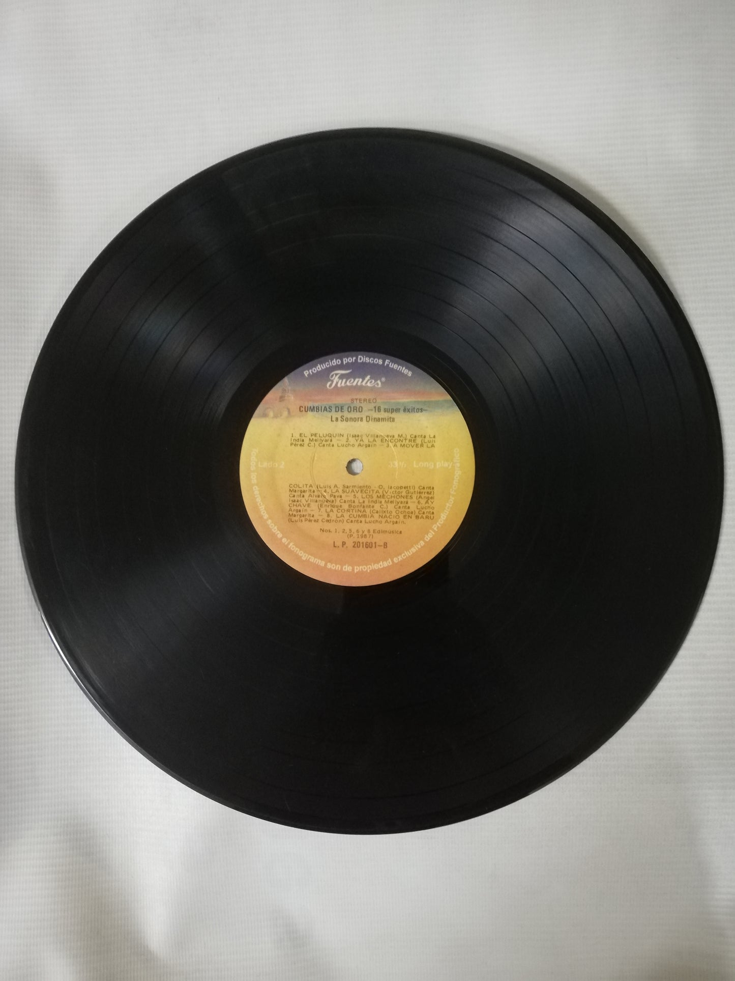 LP SONORA DINAMITA - CUMBIAS DE ORO - 16 GRANDES EXITOS