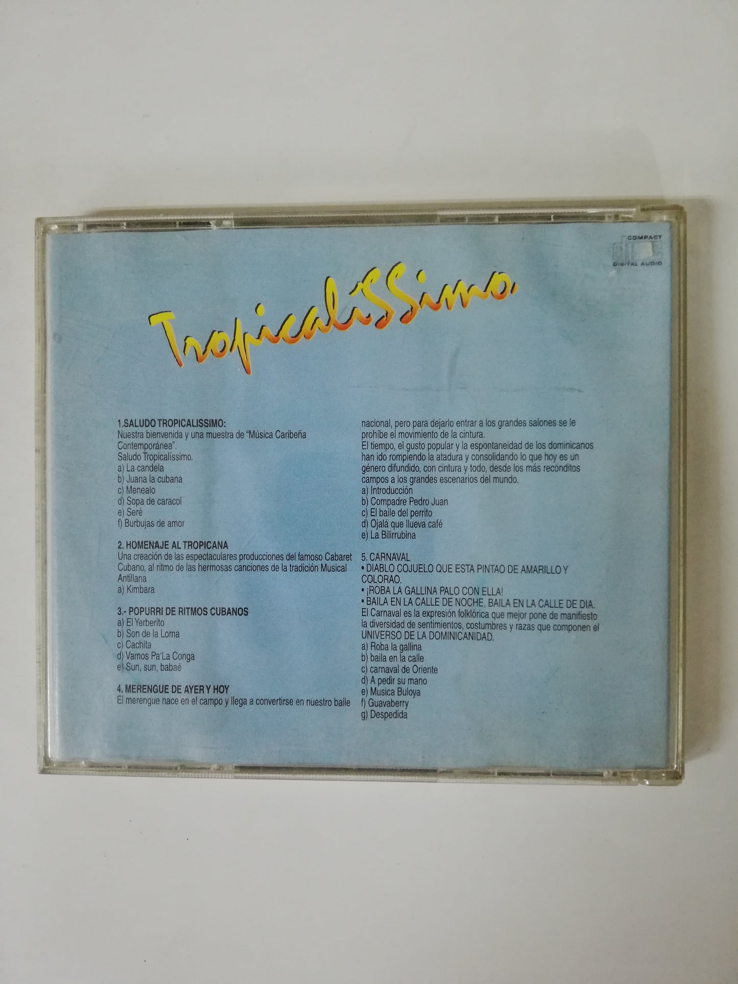 CD TROPICALISSIMO - VARIOS INTÉRPRETES