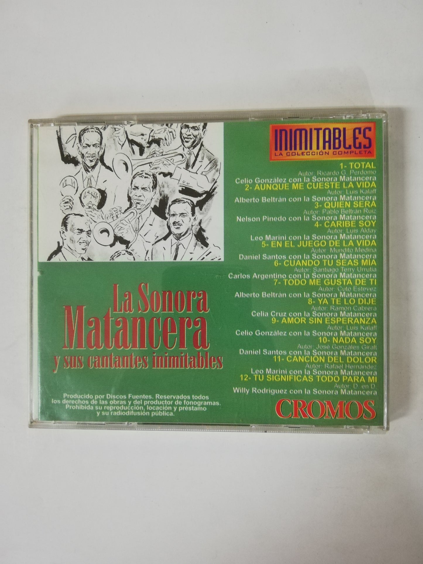 CD LA SONORA MATANCERA - LA SONORA MATANCERA Y SUS CANTANTES INOLVIDABLES