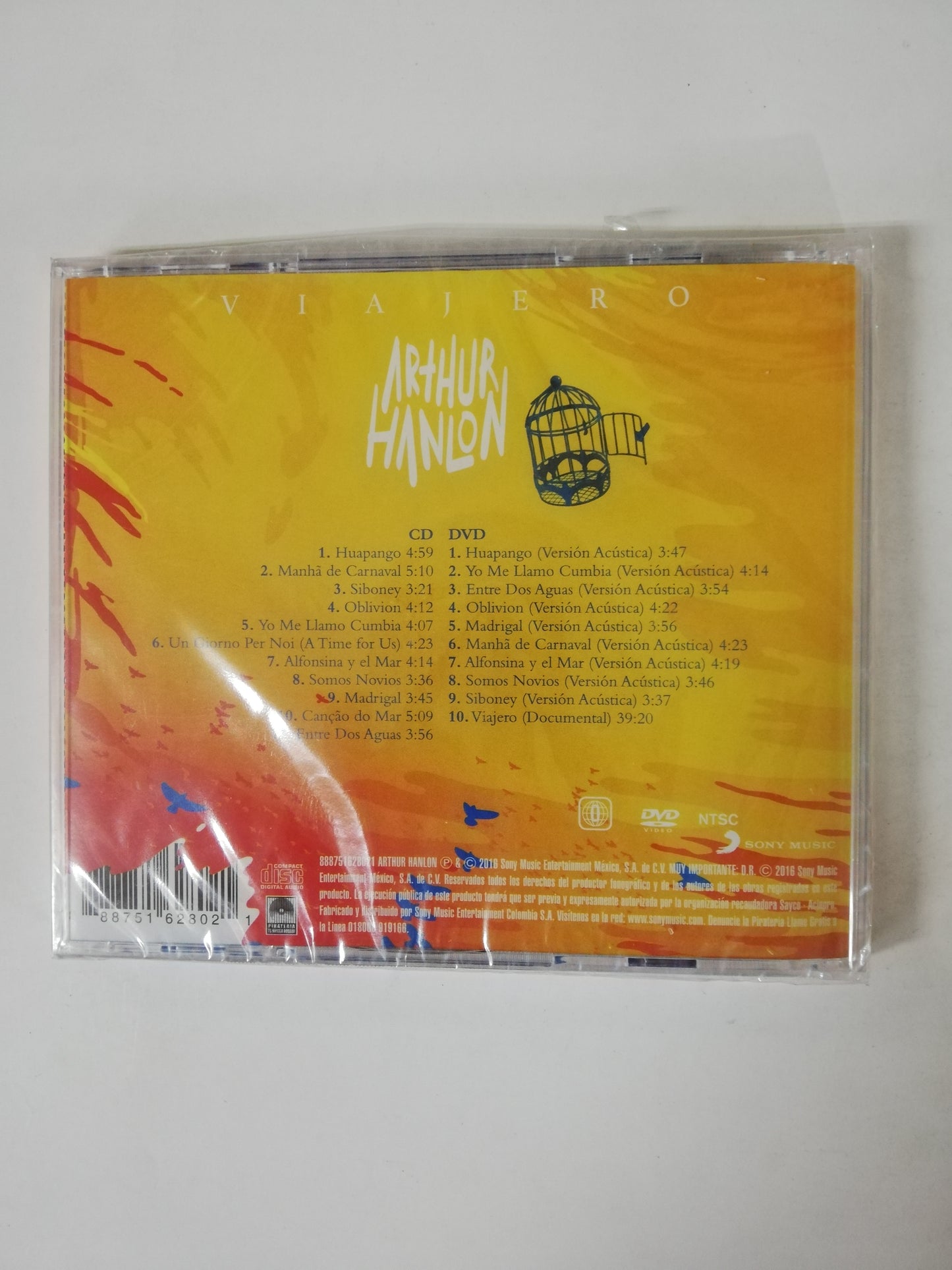 CD ARTHUR HANLON - VIAJERO - CD + DVD