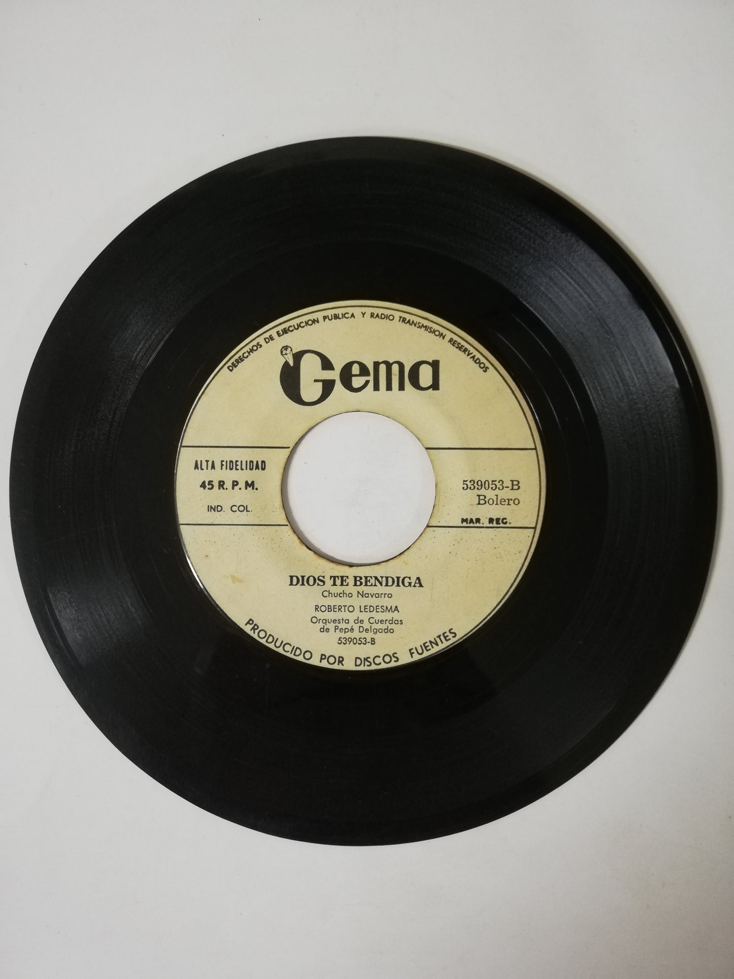 VINILO ROBERTO LEDESMA - ARRIBA / DIOS TE BENDIGA