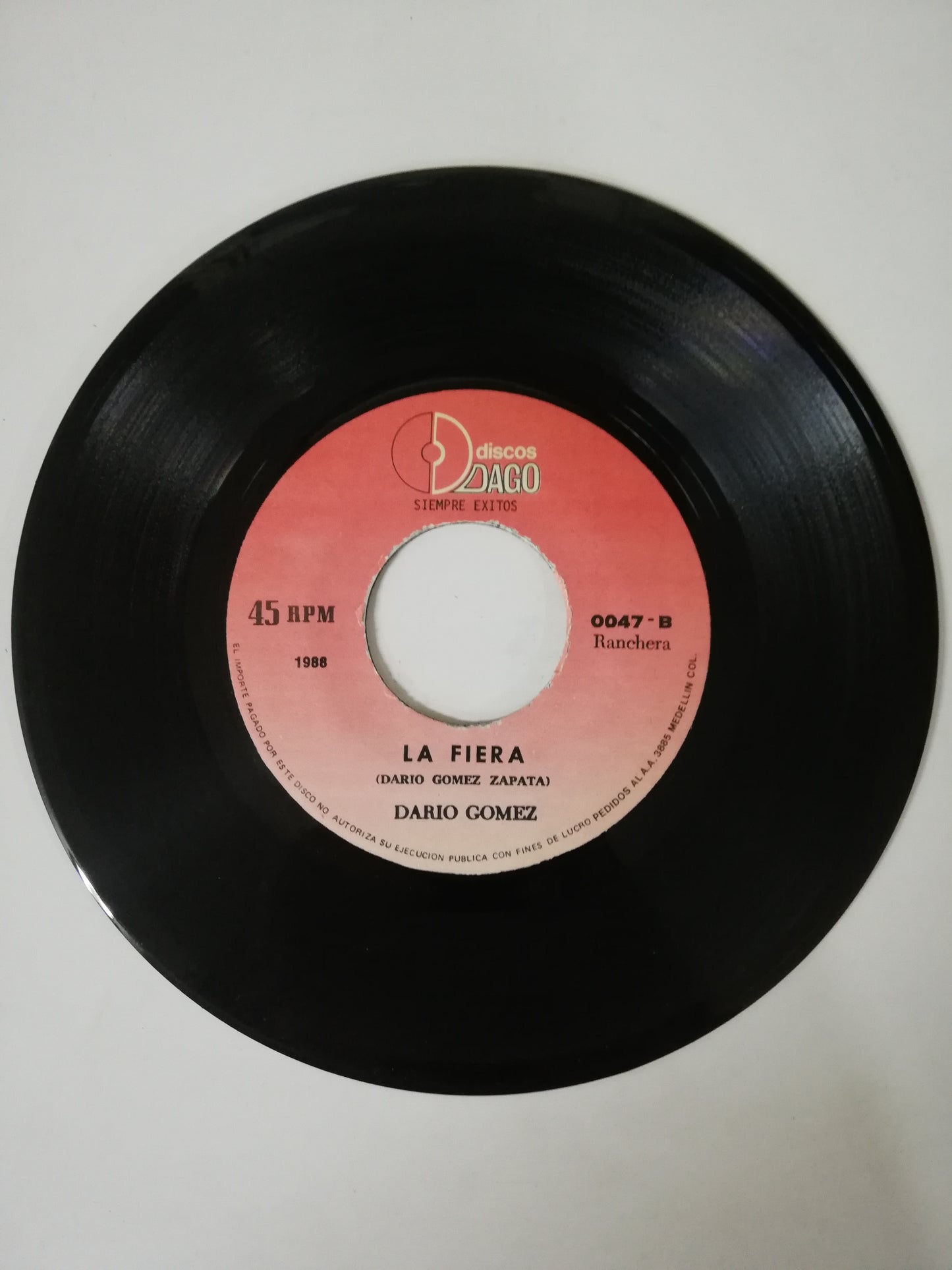 VINILO DARIO GOMEZ - ASI SE LE CANTA AL DESPECHO / LA FIERA