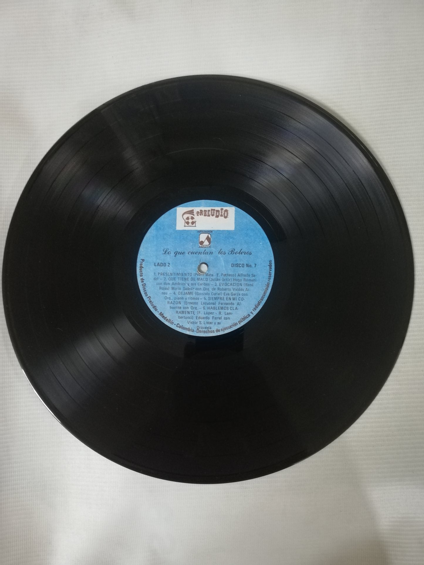 LP LO QUE CUENTAN LOS BOLEROS - LO QUE CUENTAN LOS BOLEROS VOL. 7